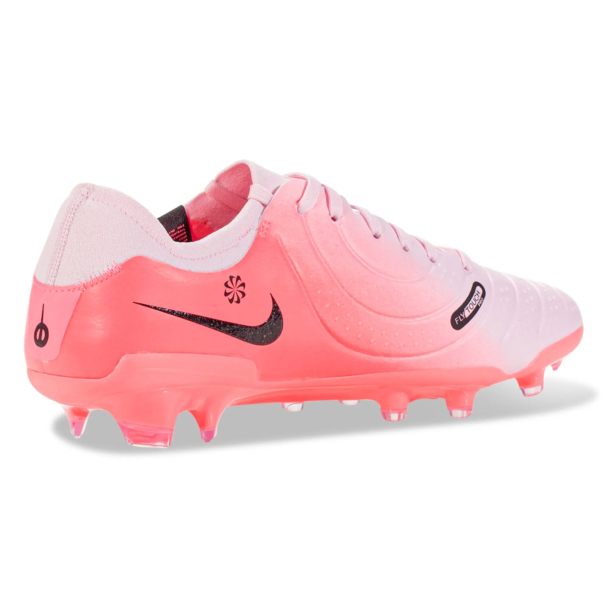 Nike Legend 10 Pro FG Soccer Cleats (Pink Foam/Black) Metal Tips