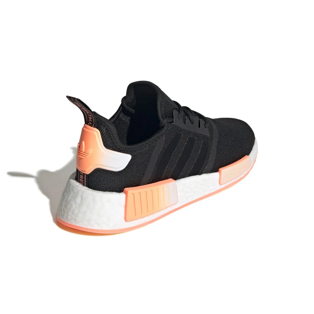 motivation ADIDAS GW9463 NMD_R1 WMN`S (Medium) Black/Orange/White Stretch Fabric Running Shoes