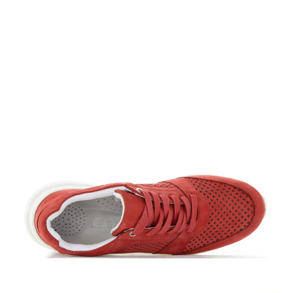 Cushioned arch seniors - specific features LE SANSA NEVADA RED