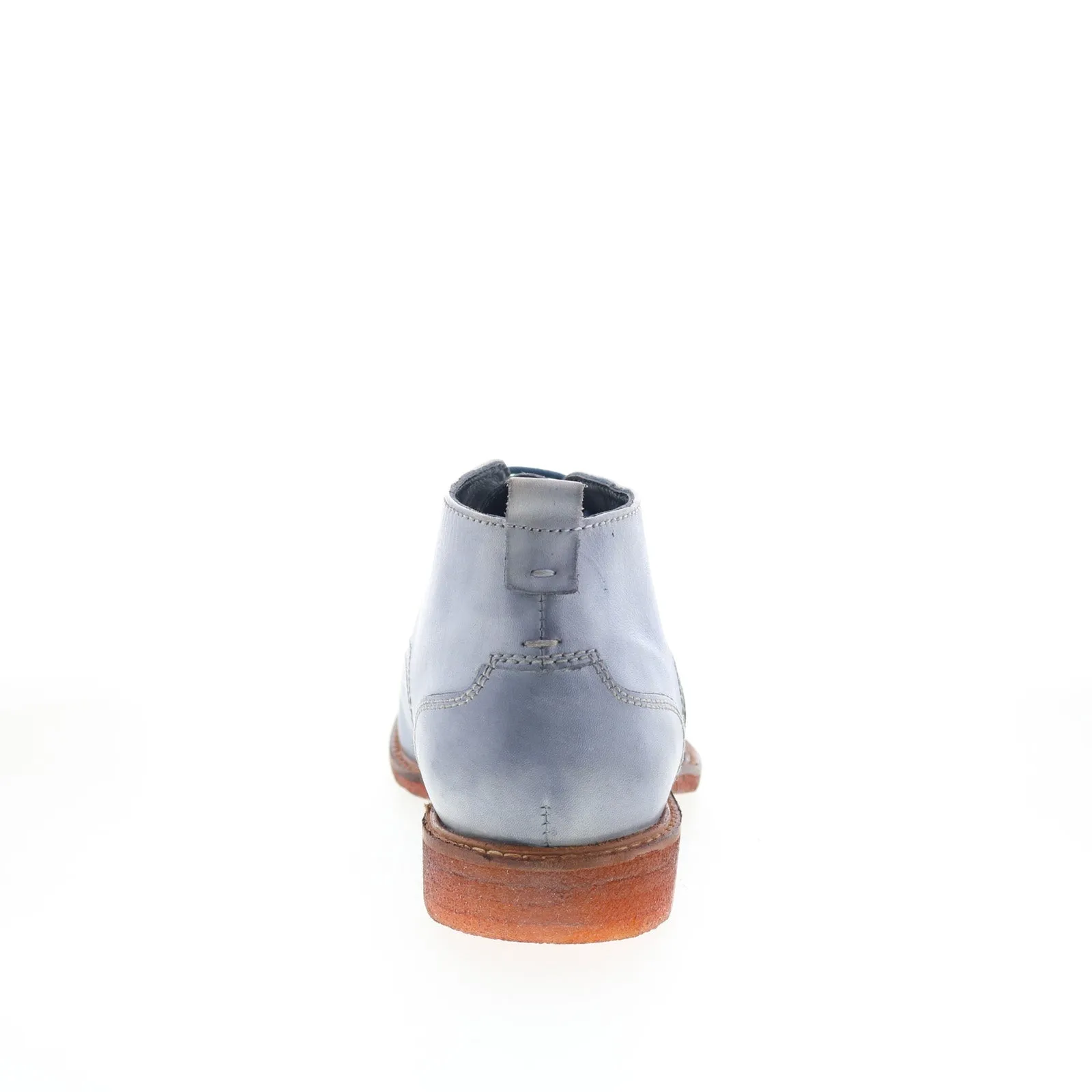 Testosterone Apple Valley T99600 Mens Blue Leather Lace Up Chukkas Boots 8 Rain Friendly Premium Quality