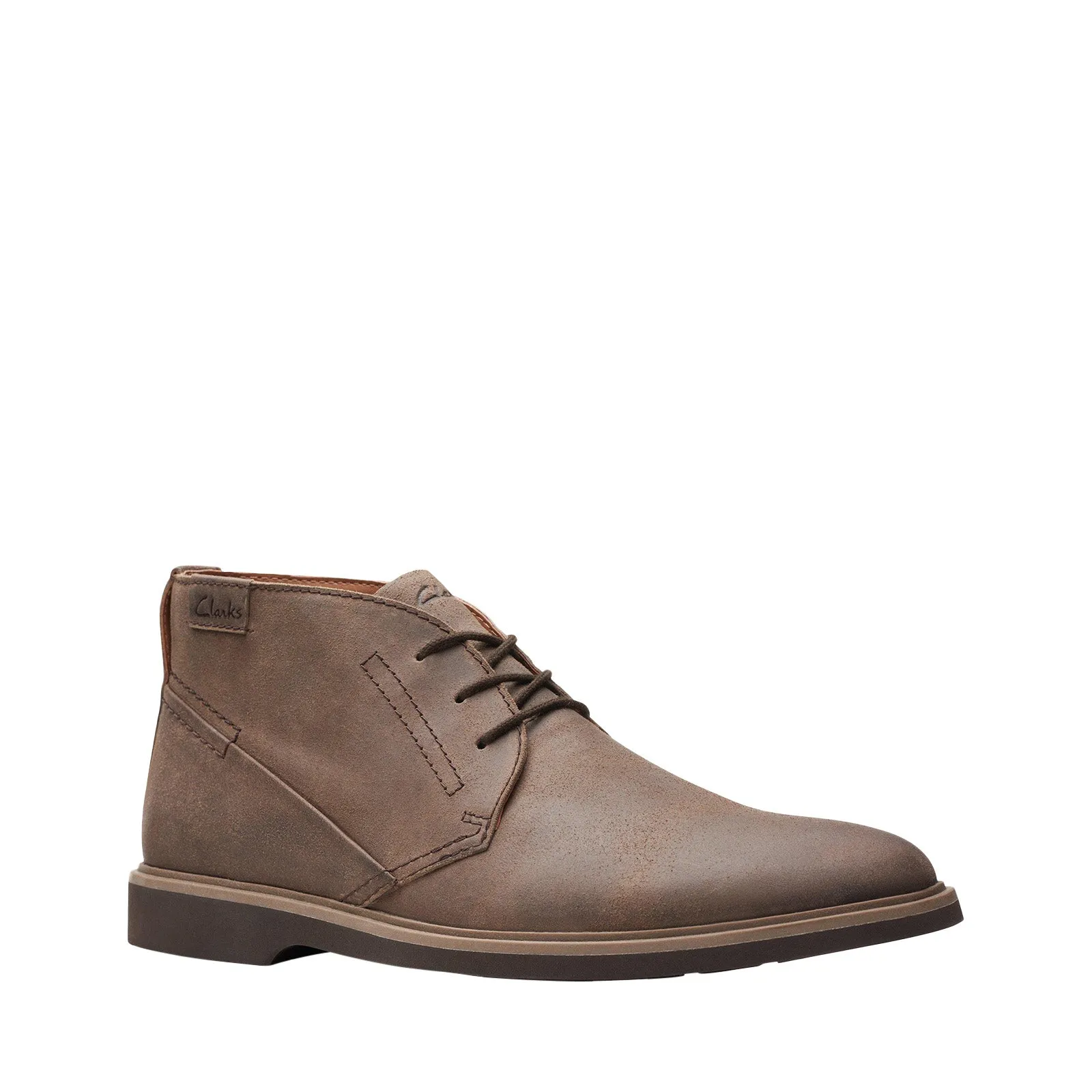 Lined interior Clarks Malwood Top 26174664 Mens Brown Suede Lace Up Chukkas Boots