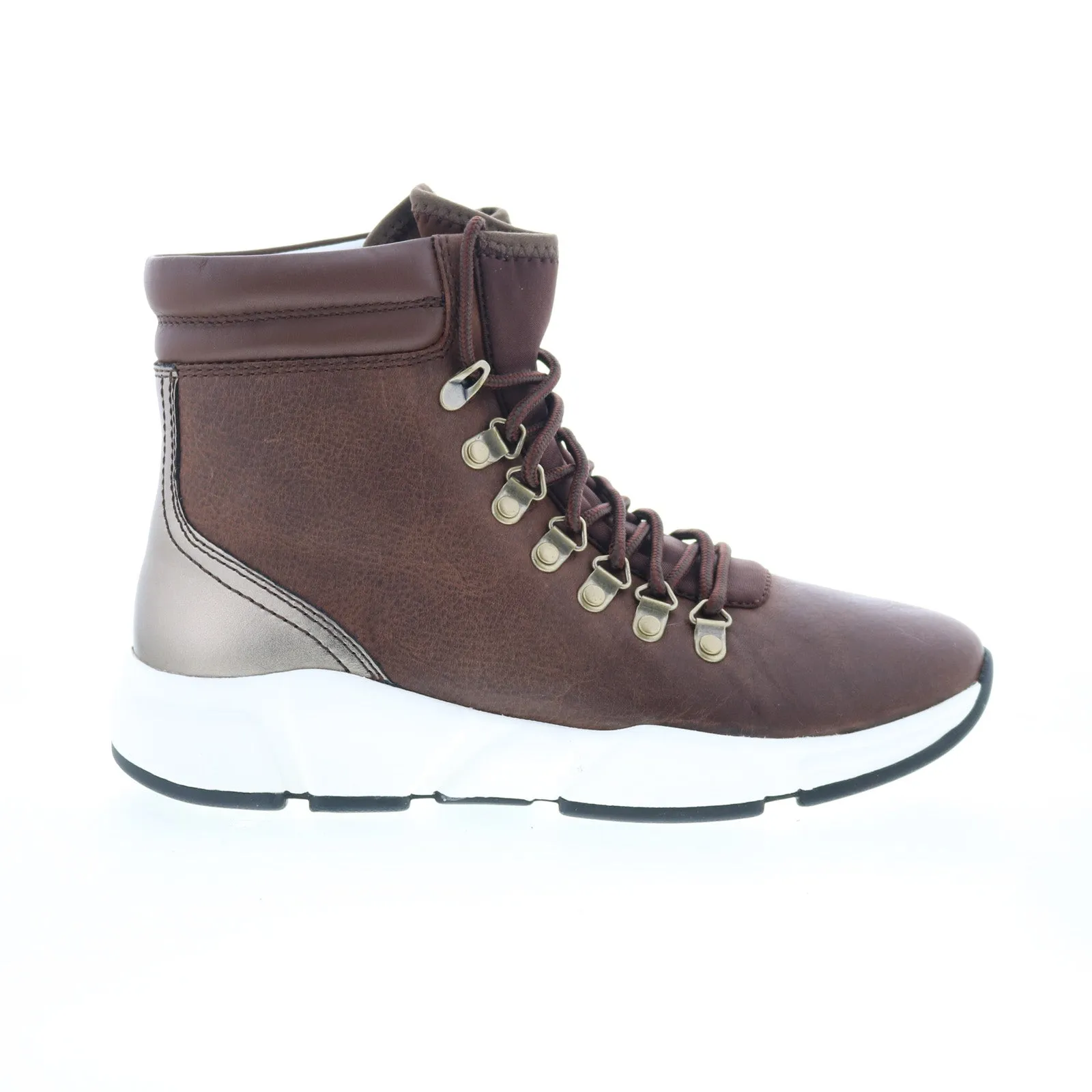 Johnston & Murphy Hilda 78-56573 Womens Brown Leather Casual Dress Boots Heavy Trail