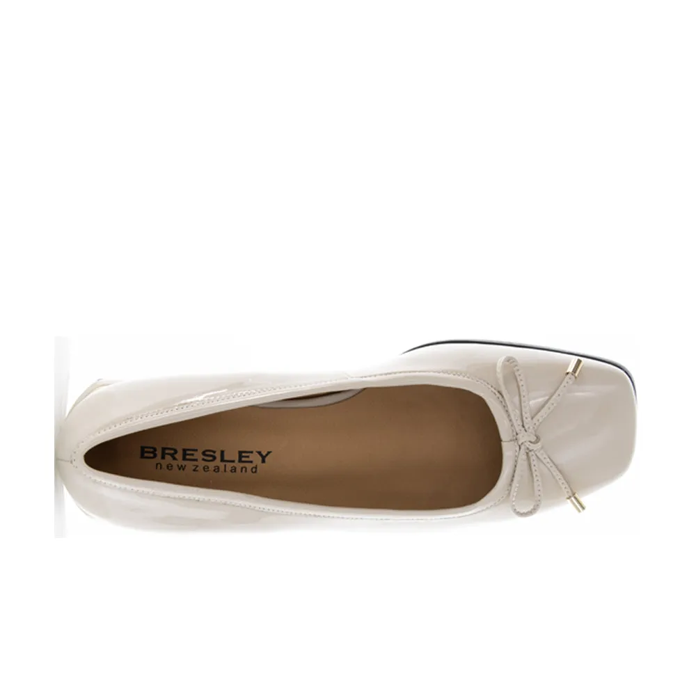 BRESLEY ALBANE NUDE PATENT Water Safe Elegant Walk