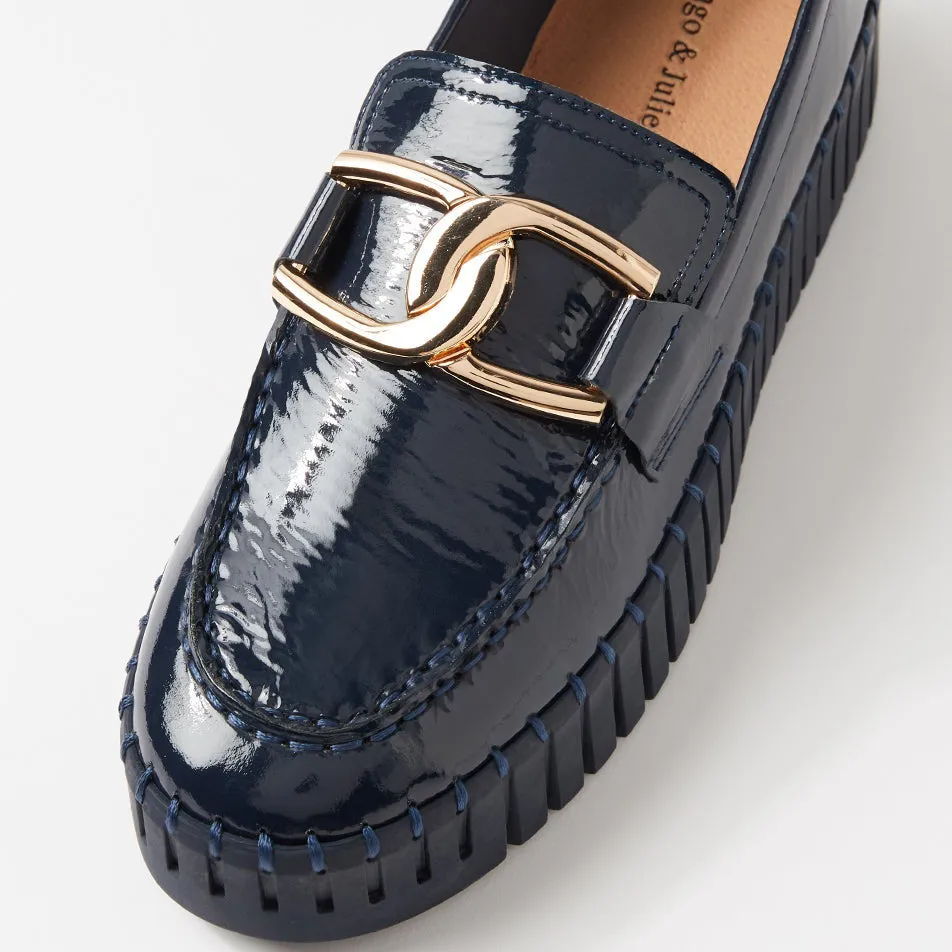 Way Open Neat Guard DJANGO & JULIETTE BRONTIS NAVY PATENT