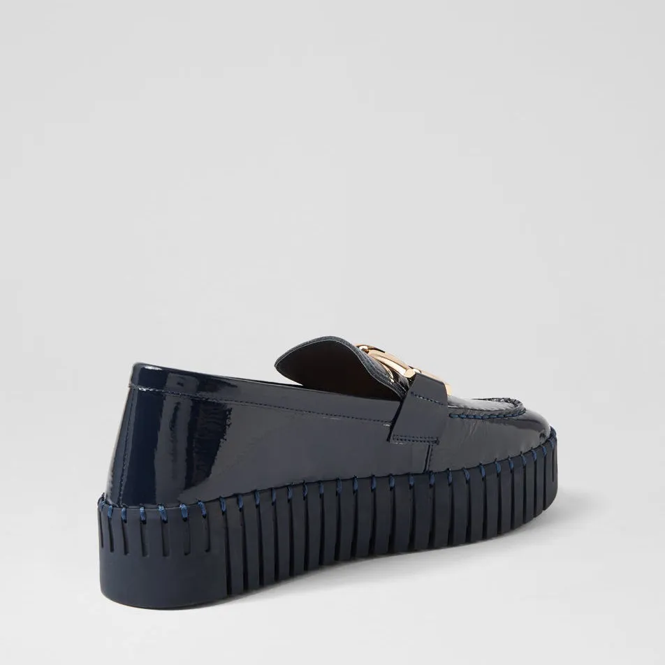 Quick Style Walk Instant Fit Shoes DJANGO & JULIETTE BRONTIS NAVY PATENT