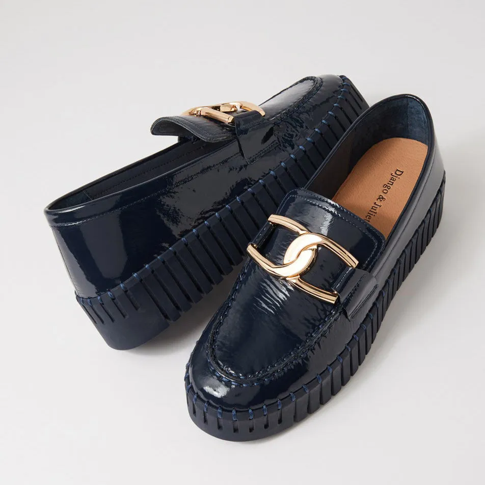 DJANGO & JULIETTE BRONTIS NAVY PATENT Water-resistant