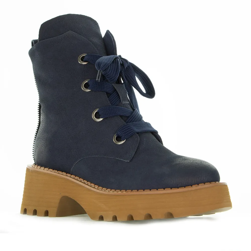 BRESLEY SABRE NAVY NUBUCK Shock Absorber Layered Support