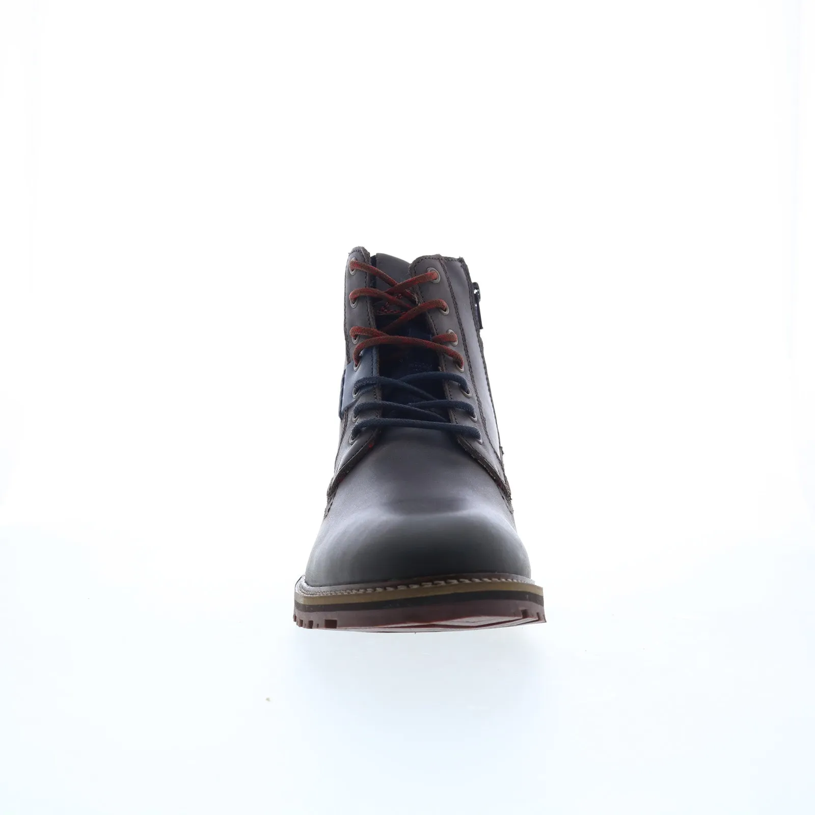 Sporty Design Subtle design Testosterone Hook One T91421 Mens Brown Leather Lace Up Casual Dress Boots