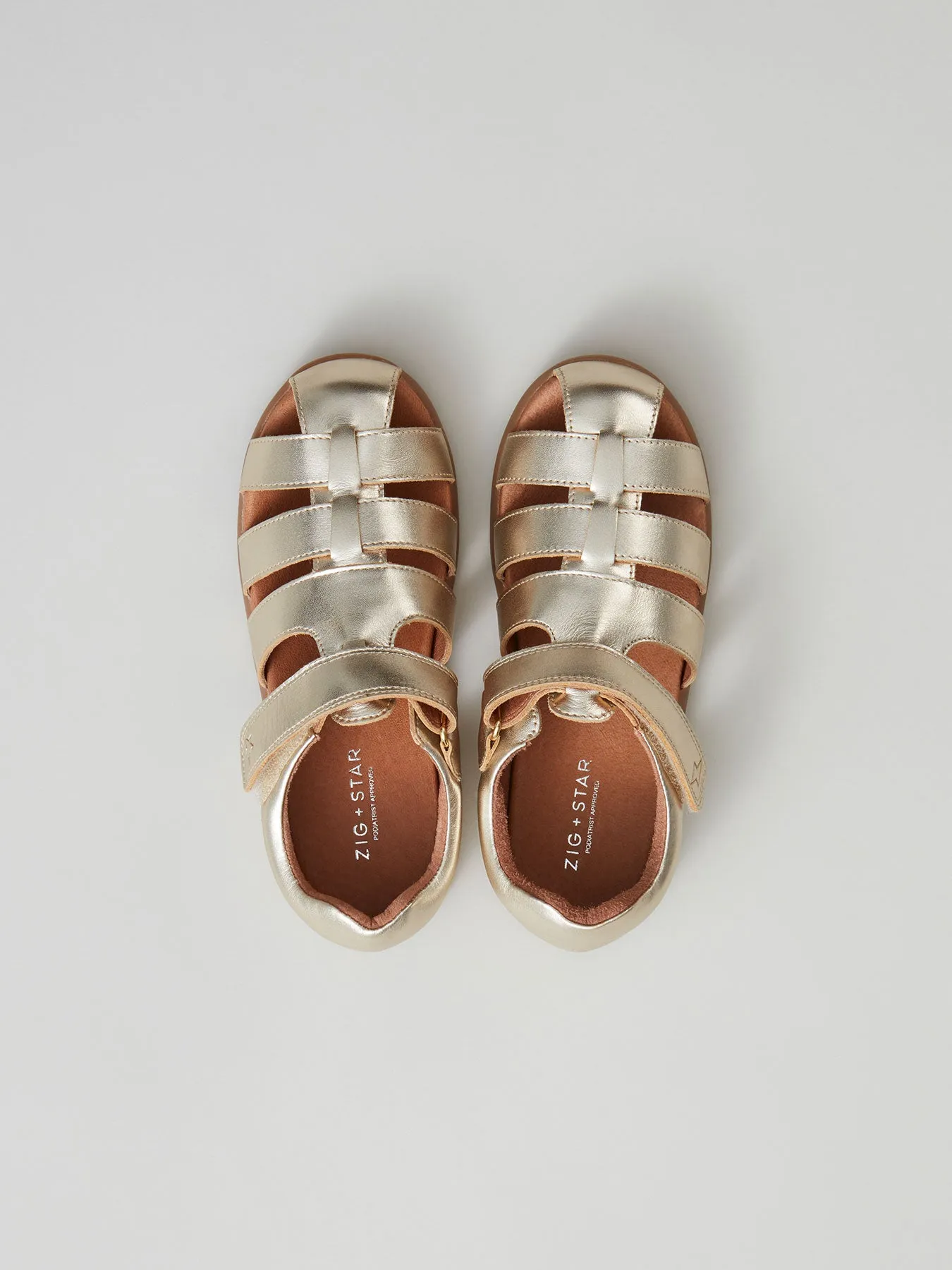 Cosmic Junior Closed-Toe Sandal Gold Dust Walk Out Island Time