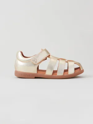 Cosmic Junior Closed-Toe Sandal Gold Dust Simple Feel