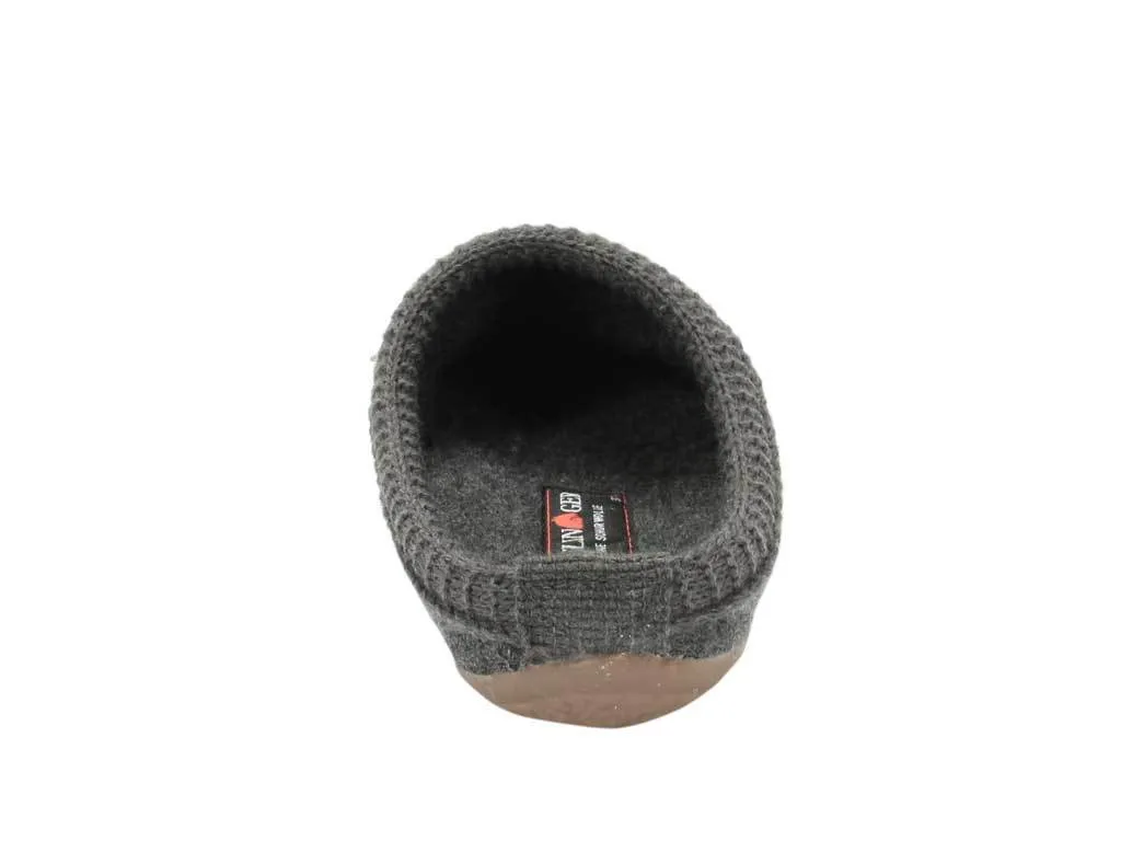 Haflinger Slippers Everest Classic Anthracite Chill Travel Footwear ArchSupport