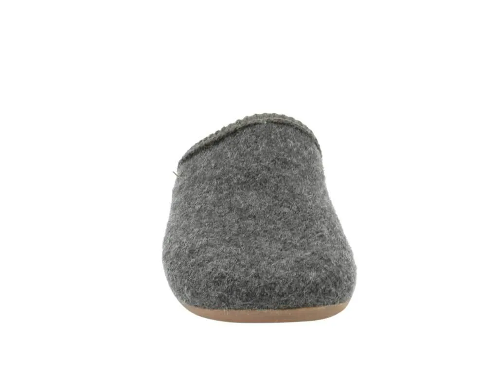 Haflinger Slippers Everest Classic Anthracite Water-Resistant Comfort Walk Ready