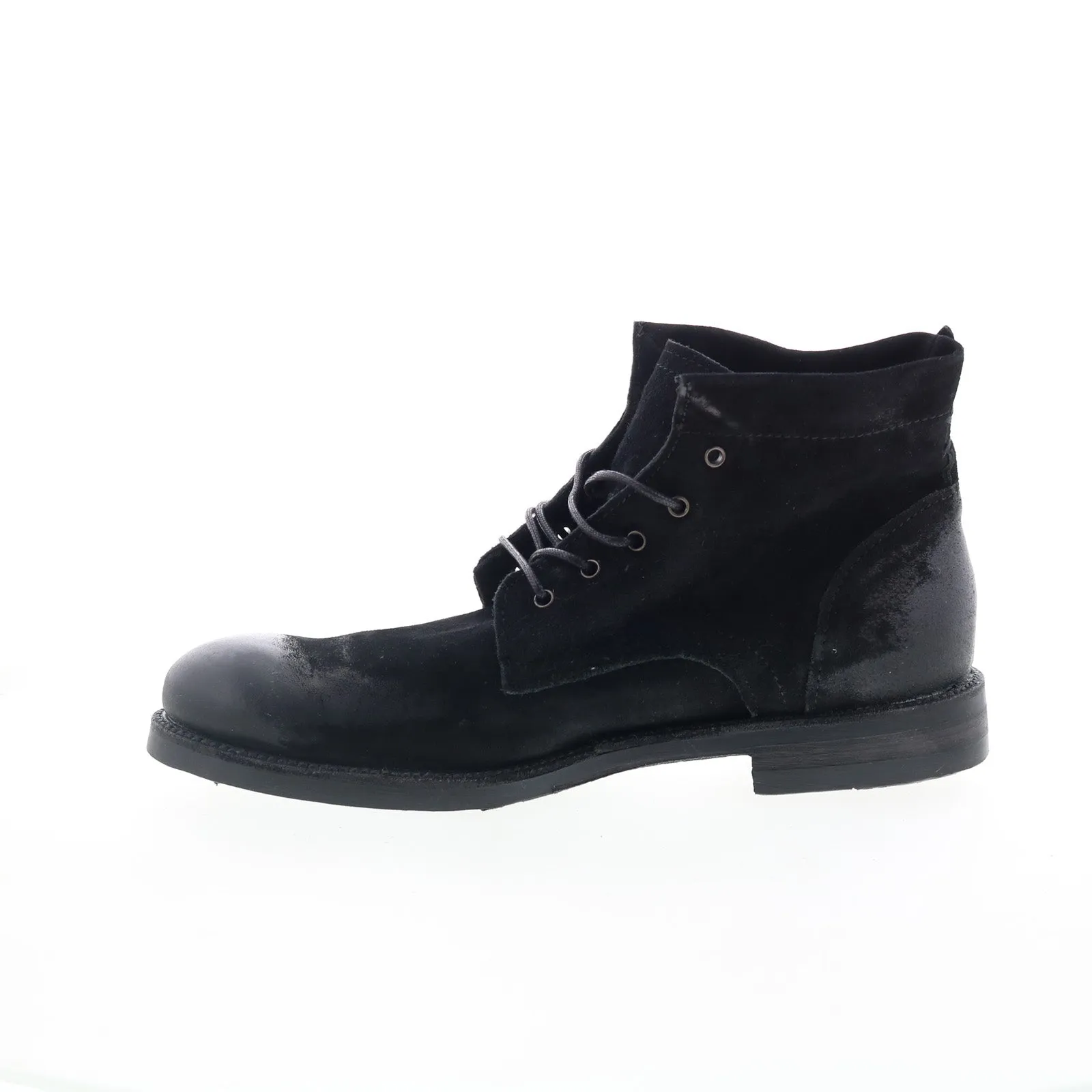 A.S. 98 Sye Mens Black Leather Lace Up Casual Dress Boots Fashion Statement Ultimate Wear