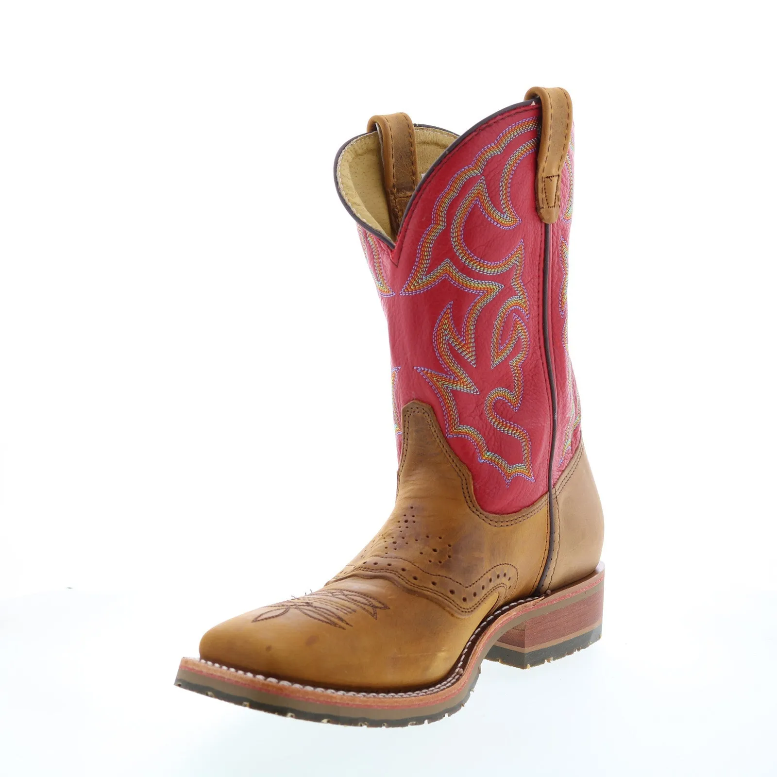Double H Roger Domestic Square Toe I.C.E. Roper 11" Mens Brown Boots Mountain Side