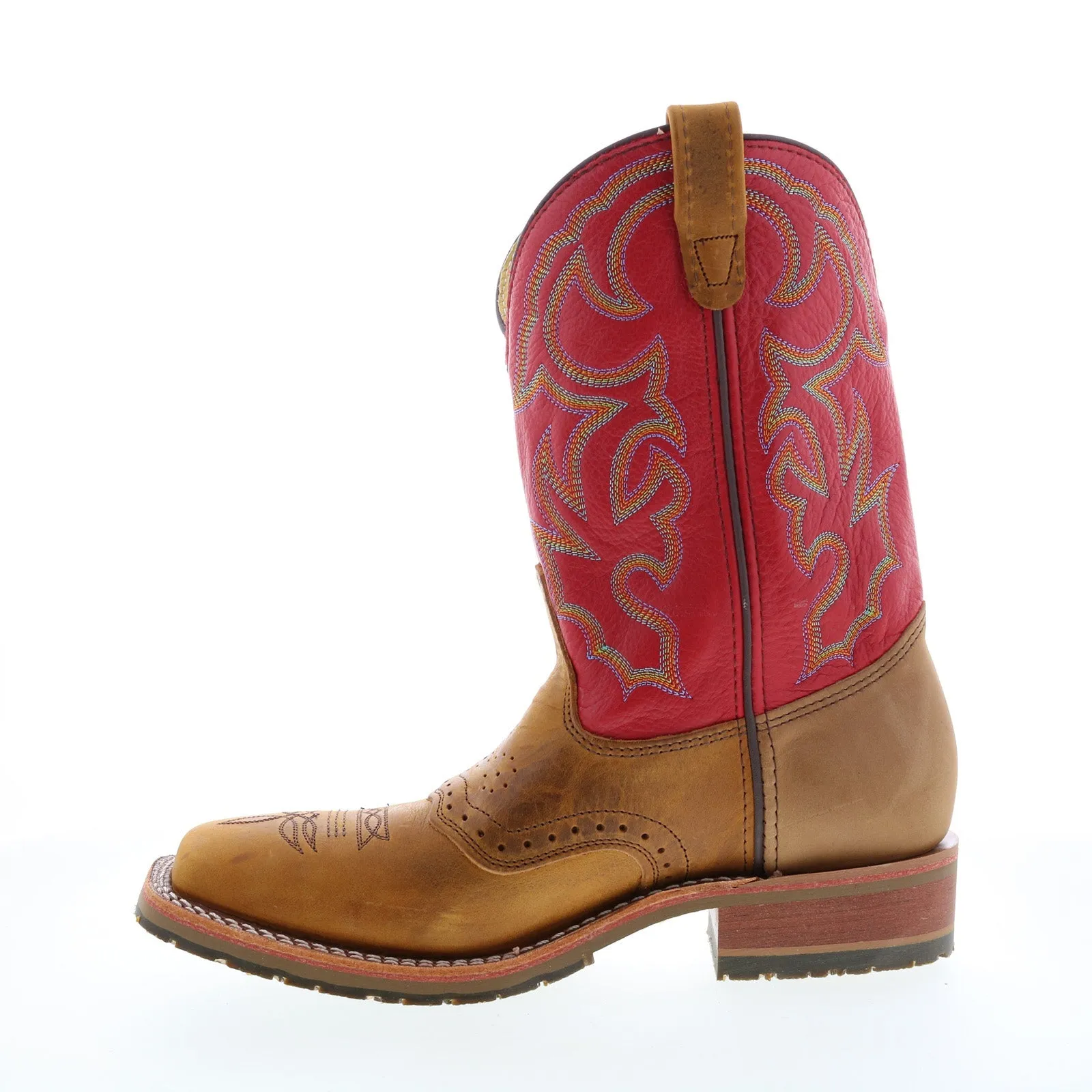 Double H Roger Domestic Square Toe I.C.E. Roper 11" Mens Brown Boots Modern Lines Daily Movement