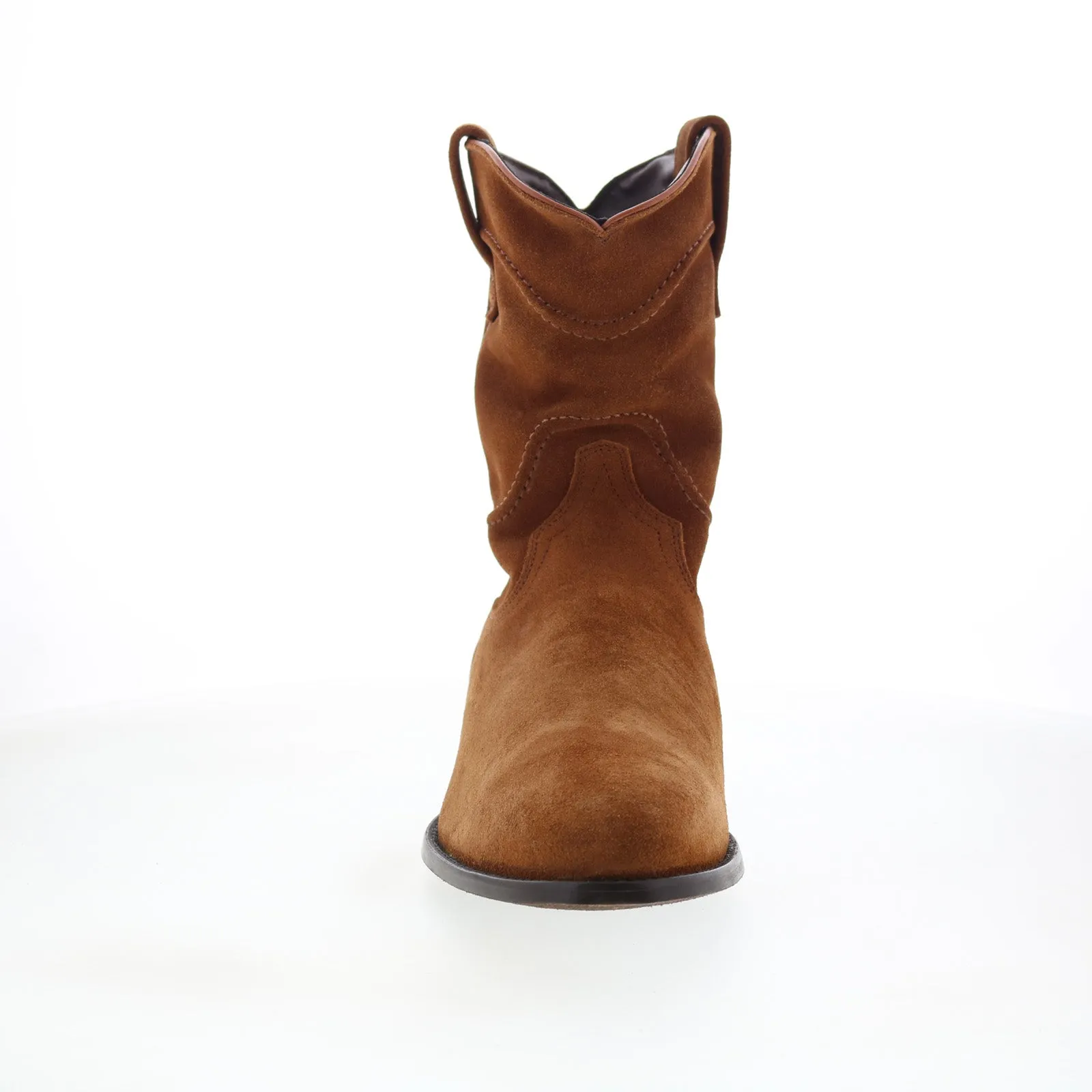 Comfortable Step Dingo Stampede DI-806 Mens Brown Leather Slip On Western Boots