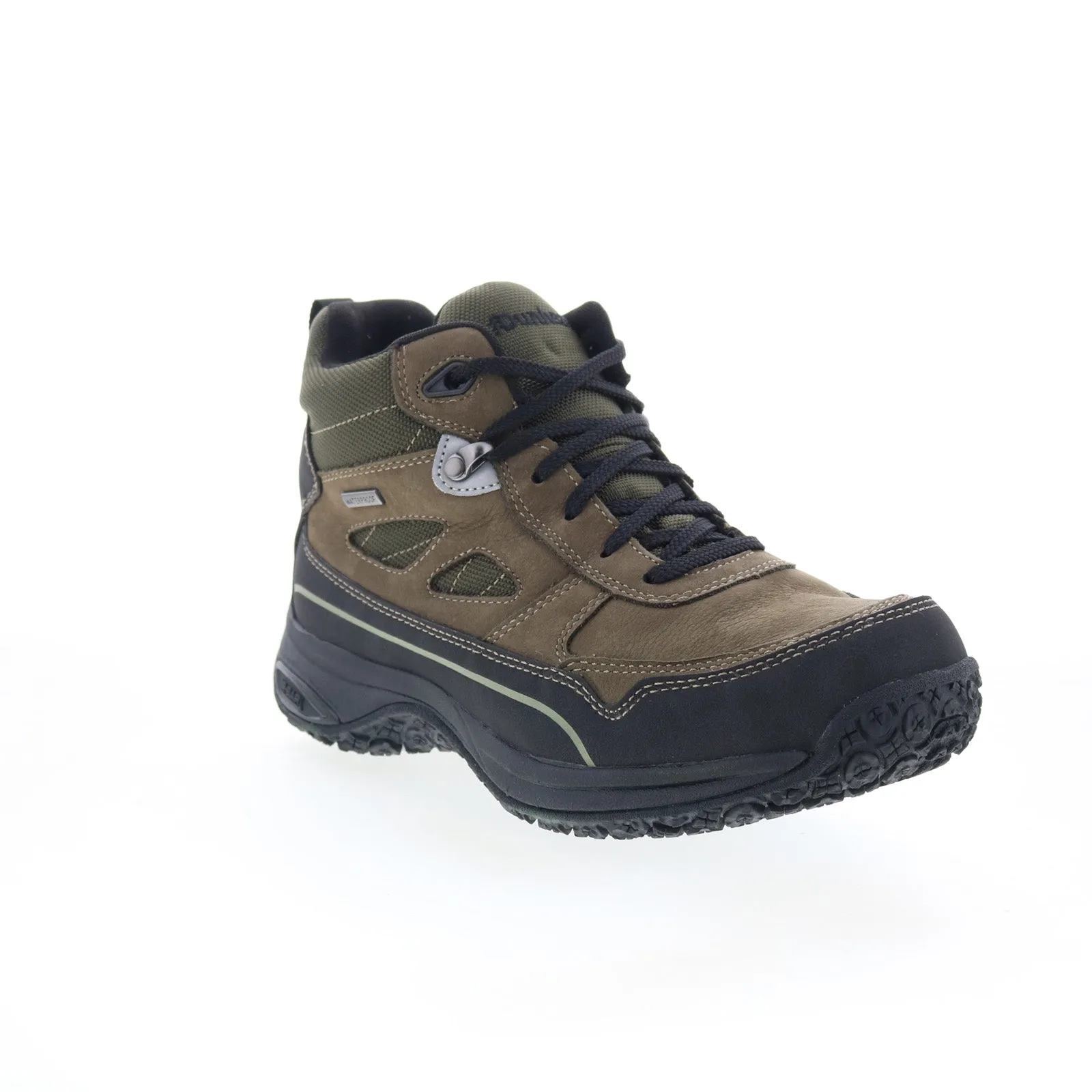 Easy Fit High-traction Dunham Cloud Plus Mid II WP Mens Brown Extra Wide 4E Casual Dress Boots