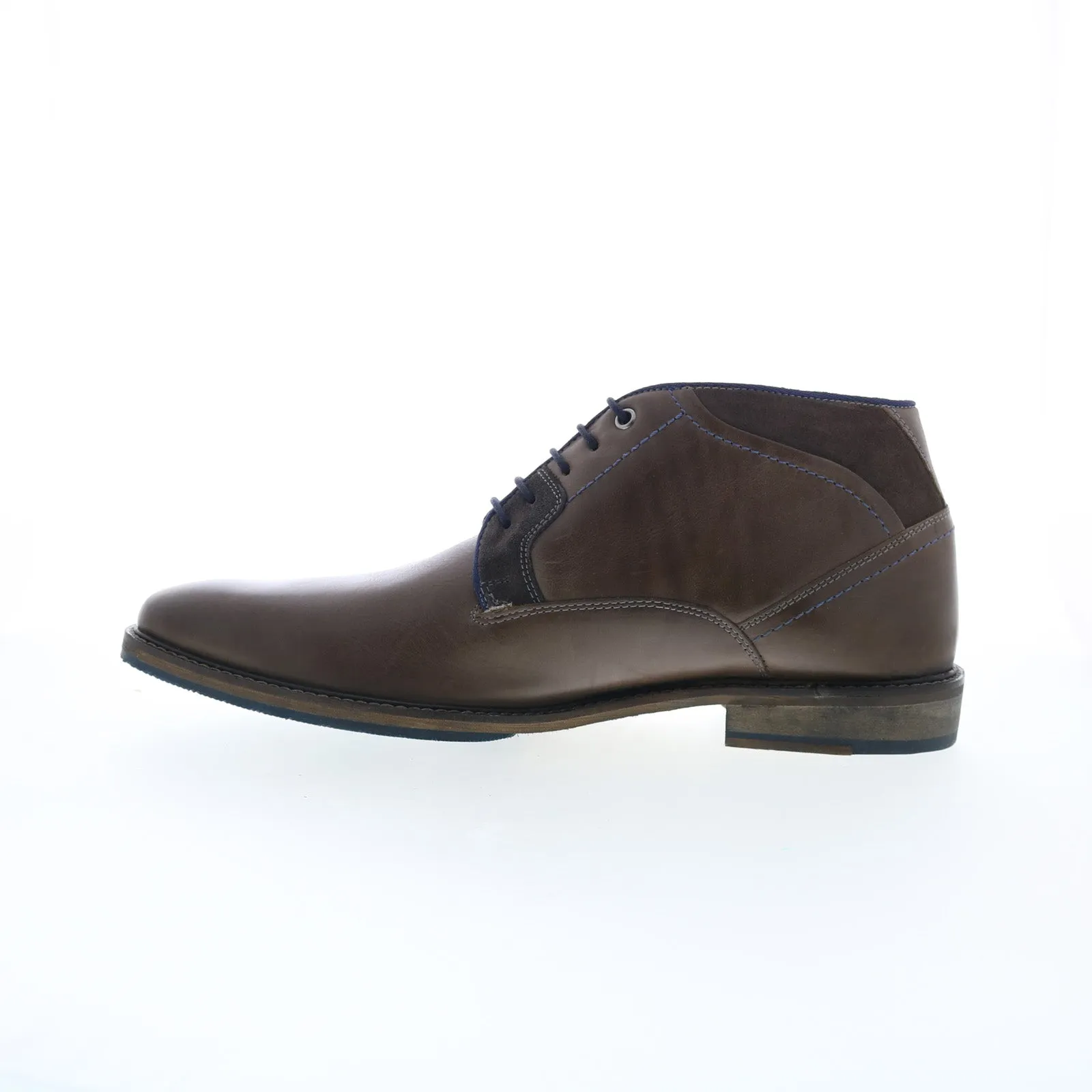 Multi Season Strong material Testosterone Air Wing T99320 Mens Gray Leather Lace Up Chukkas Boots