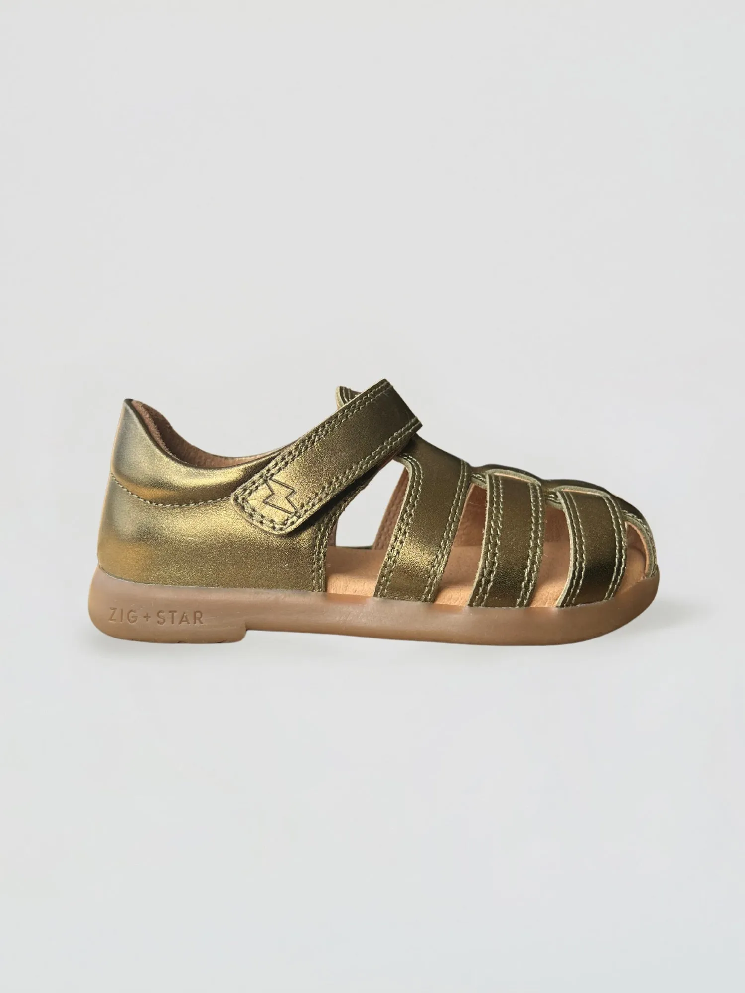 Chain Touch Cosmic Infant Closed-Toe Sandal Bronze
