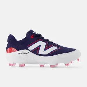 Cushion Heel New Balance Men's Fresh Foam 3000 v7 Molded Baseball Cleats - Navy/White/Red - PL3000H7