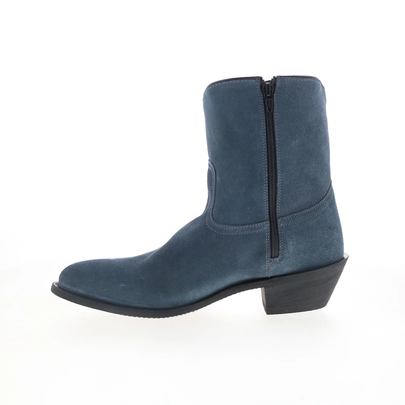 Comfortable Shank athlete Dingo Bucktown Western Boot DI-336 Mens Blue Suede Zipper Western Boots