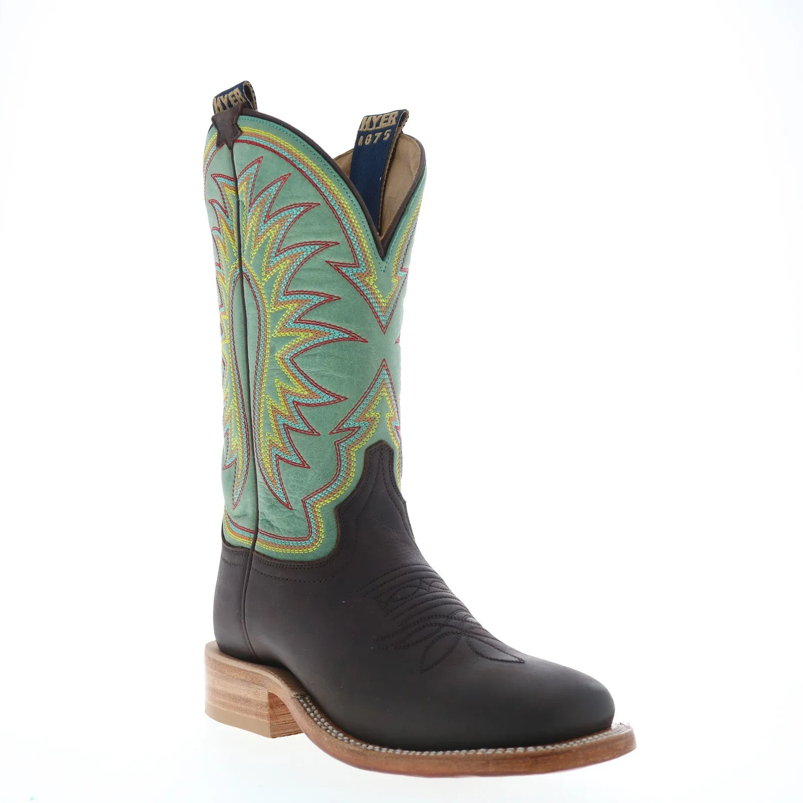 Practical Build Hyer Spring Hill 11" HW41006 Womens Brown Cowhide Leather Western Cowboy Boots