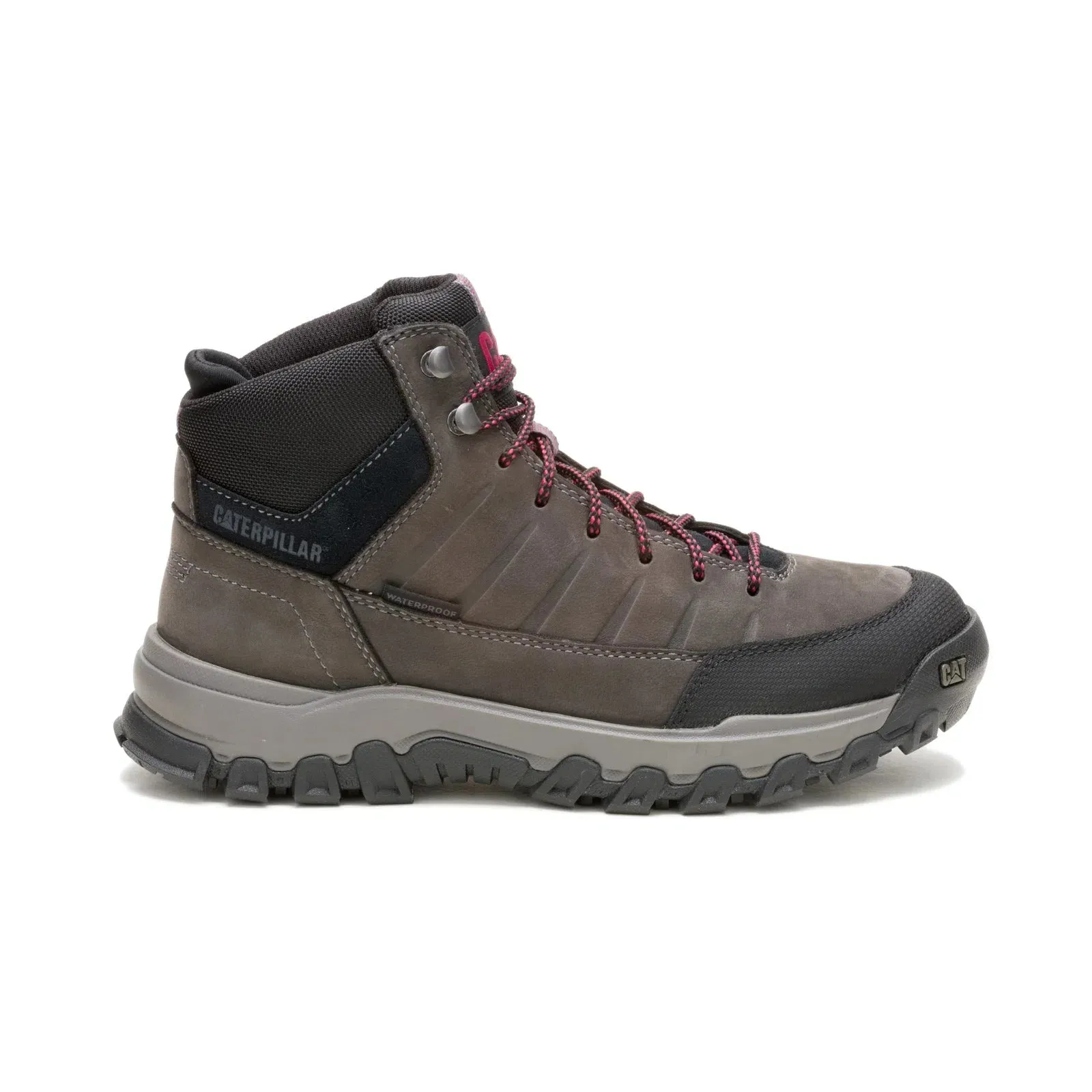 Versatile use Caterpillar Threshold Rebound Mid Waterproof Mens Gray Hiking Boots