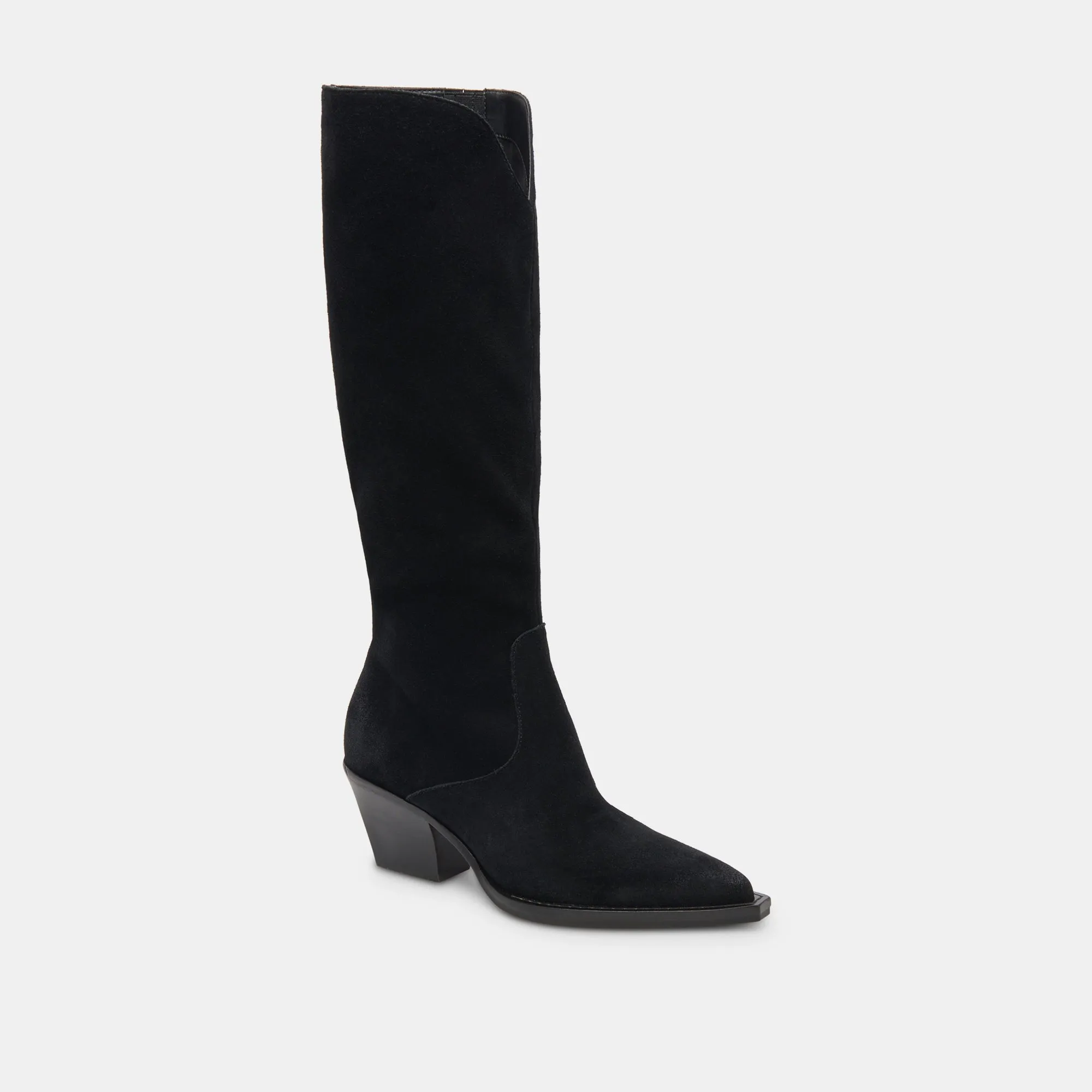 Hiking Enthusiast RAJ EXTRA WIDE CALF BOOTS ONYX SUEDE
