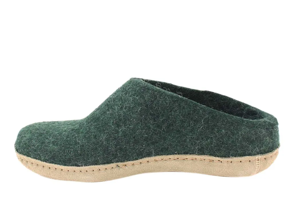 ReinforcedToe Effortless Foot Comfort Glerups Slippers open heel Forest