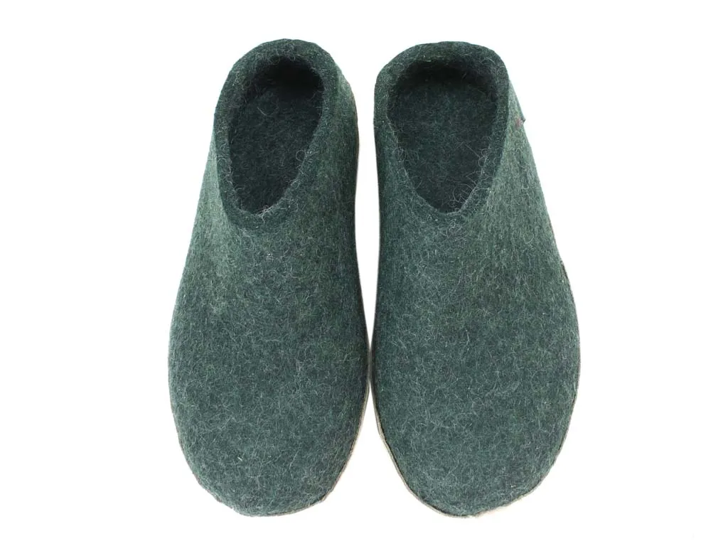 Shock Resistance Glerups Slippers open heel Forest