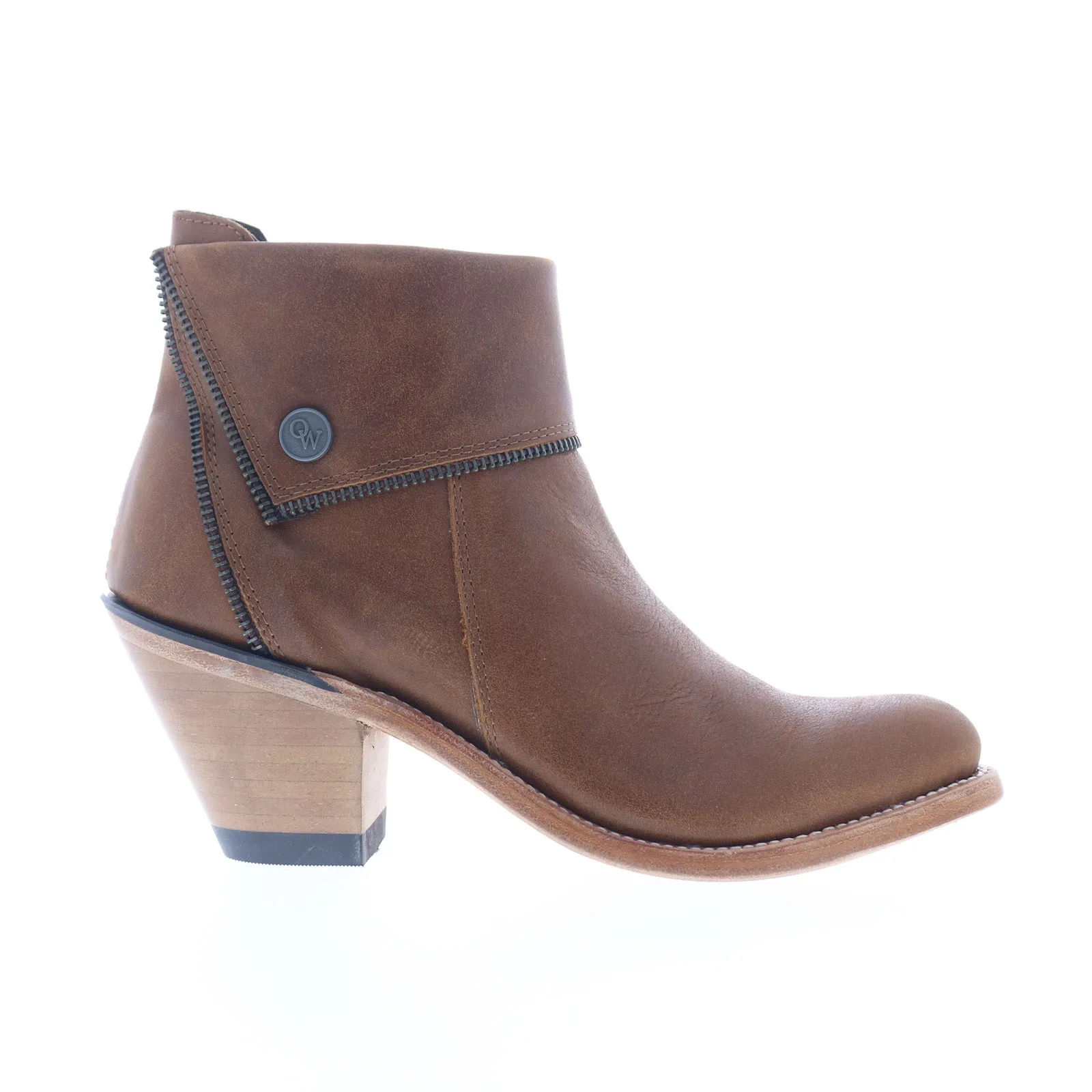 Jama Old West Leather Upper 18160 Womens Brown Cowboy Western Boots Transitional Season