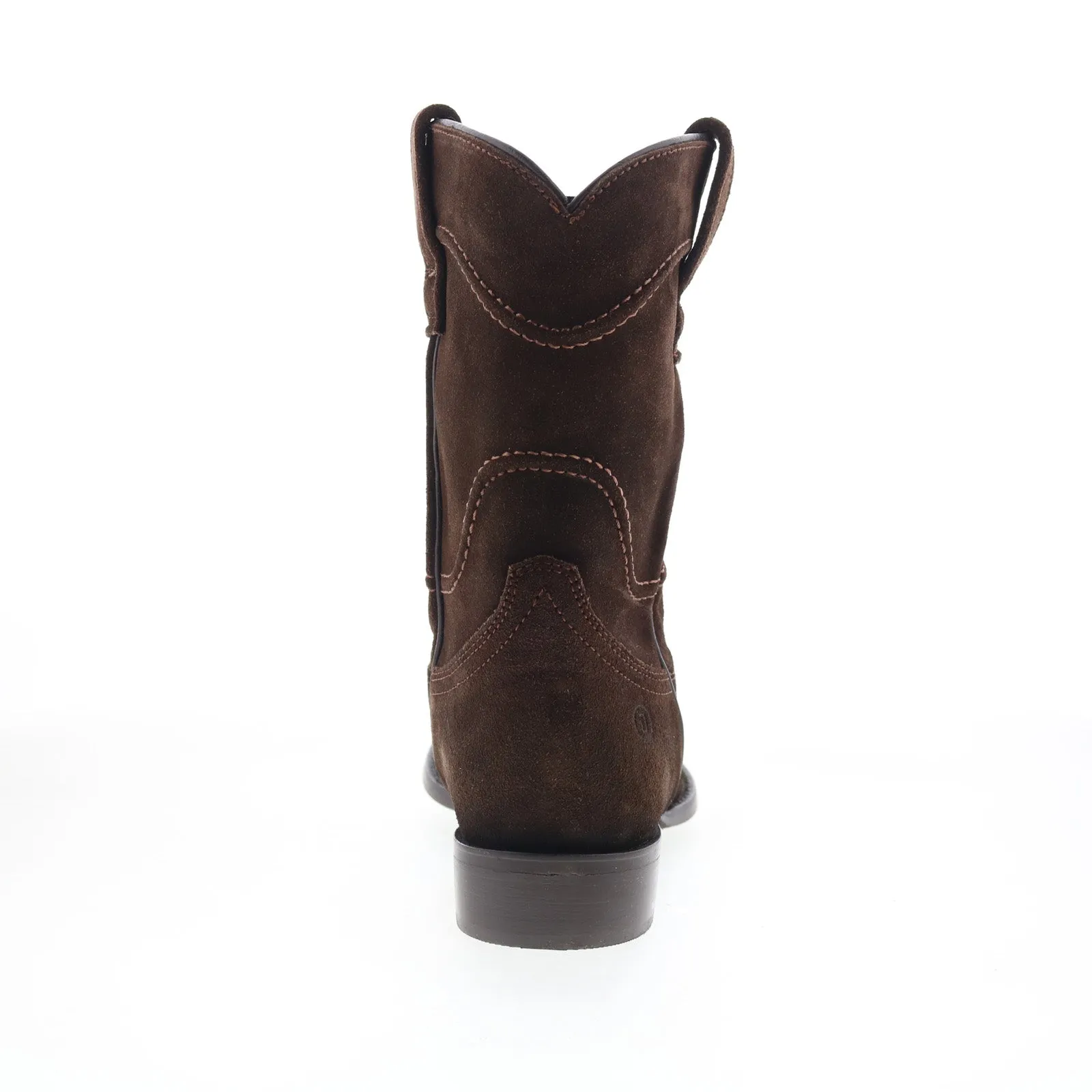 Dingo Stampede DI-806 Mens Brown Leather Slip On Western Boots Classic Touch Outdoor Explorer