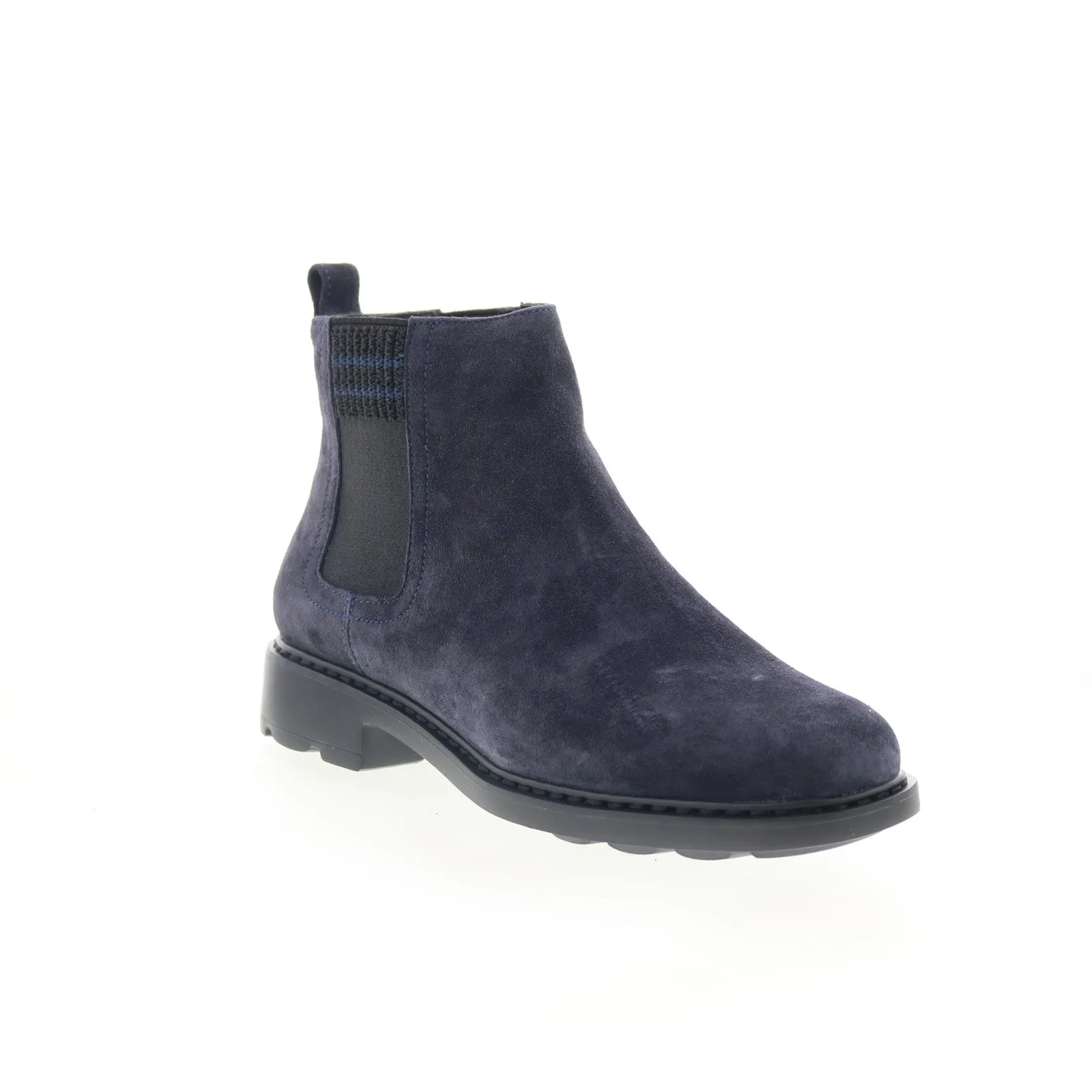Johnston & Murphy Georgette 78-51944 Womens Blue Suede Chelsea Boots Wind Shield