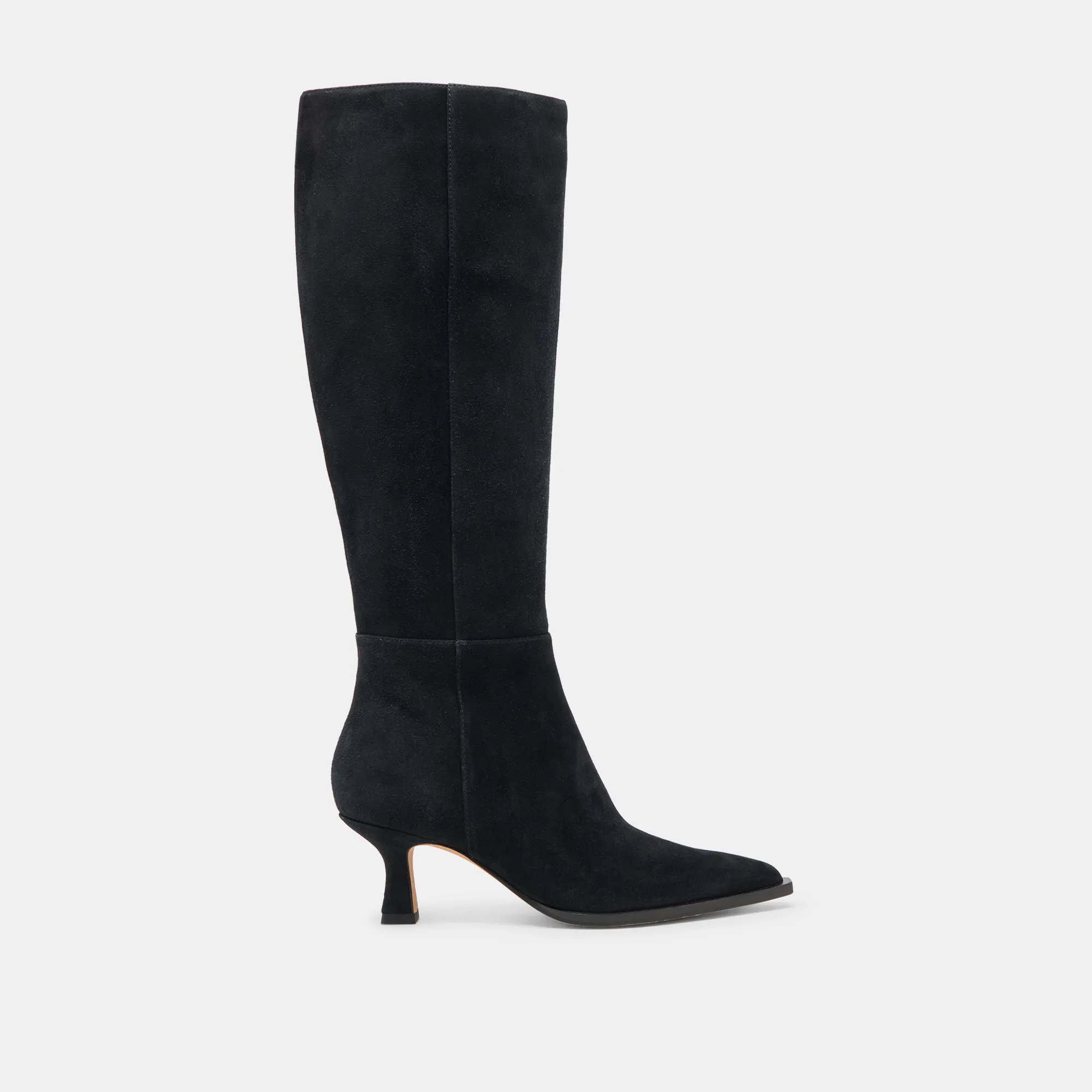 Smooth Design Superior Design AUGGIE WIDE CALF BOOTS ONYX SUEDE