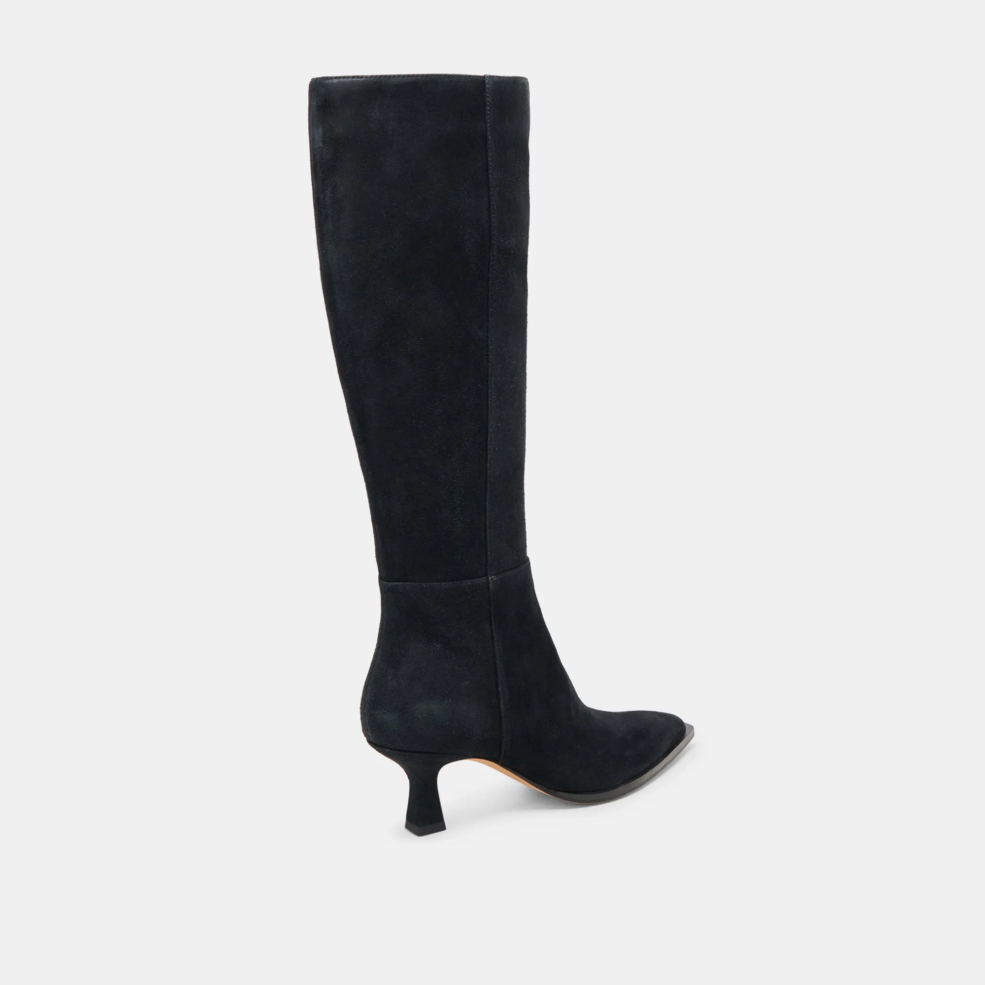 AUGGIE WIDE CALF BOOTS ONYX SUEDE Comfort Grip Long Wear Comfort