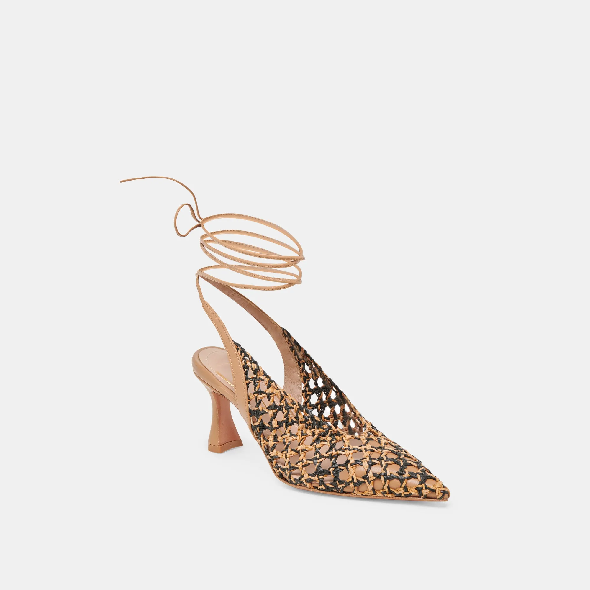 Holiday Fashion Heels GESICA HEELS BLACK NATURAL WOVEN