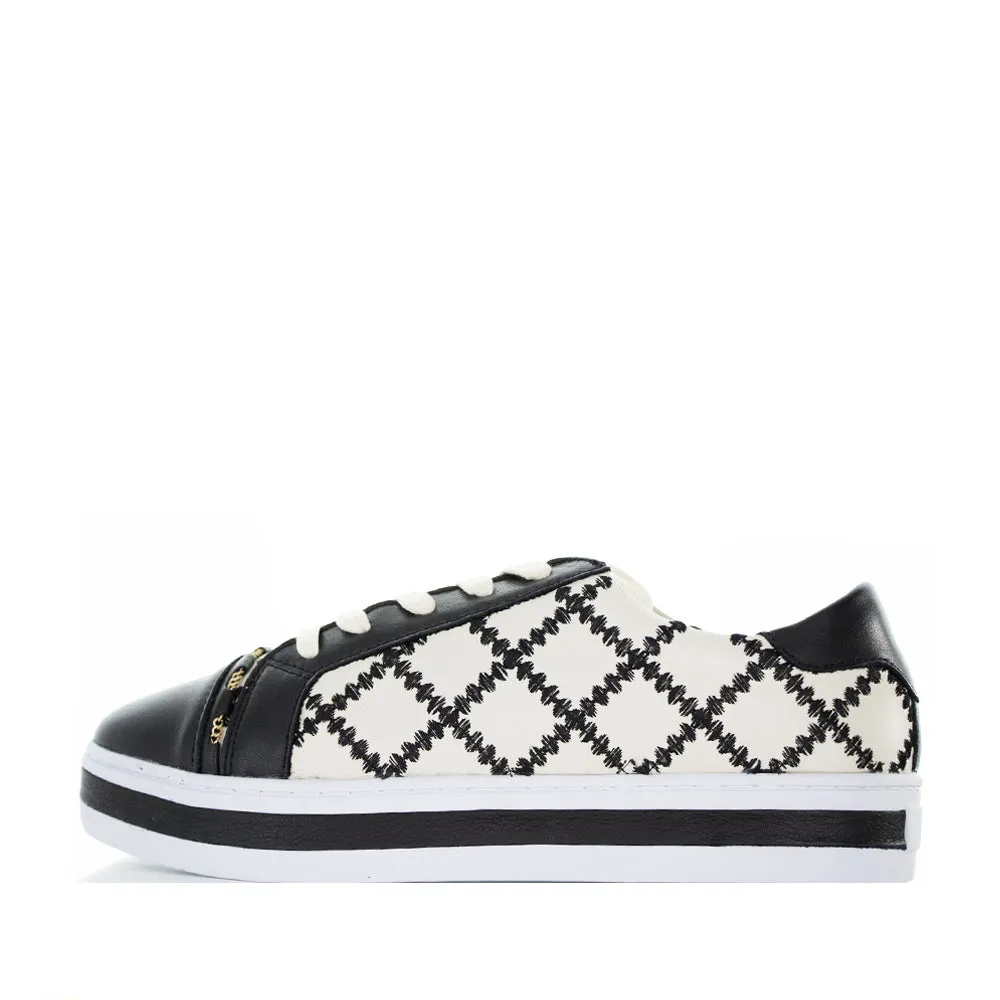ALFIE & EVIE PLEAT BLACK CREAM Light Run