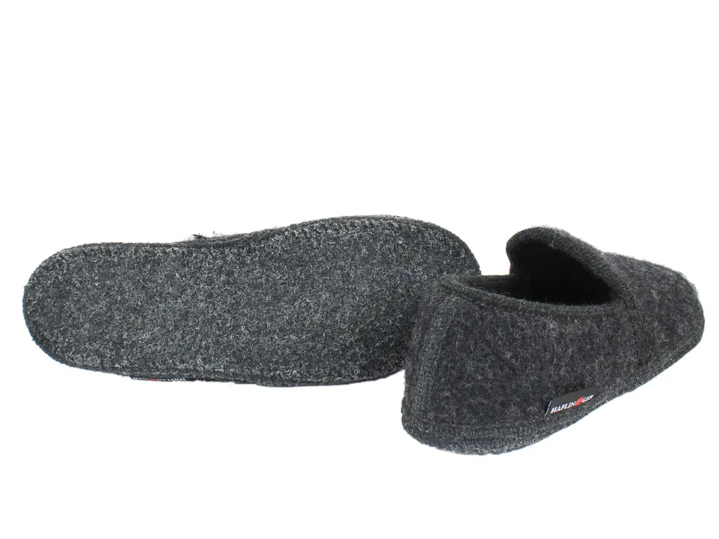 Soft Interior Quiet Step Haflinger Slippers Loafer Graphite