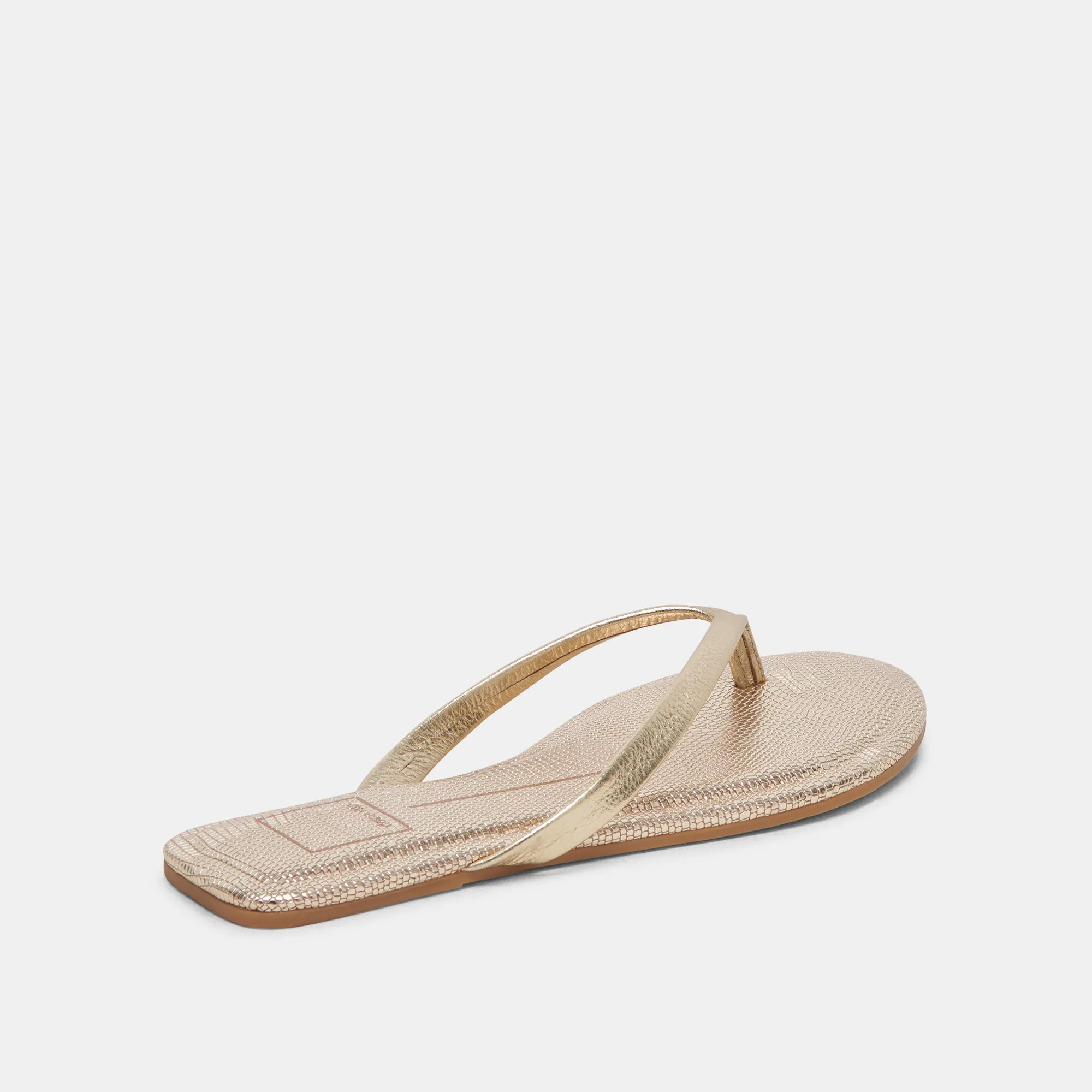 LAYNEY SANDALS LIGHT GOLD METALLIC LEATHER Wide fit Urban Casual