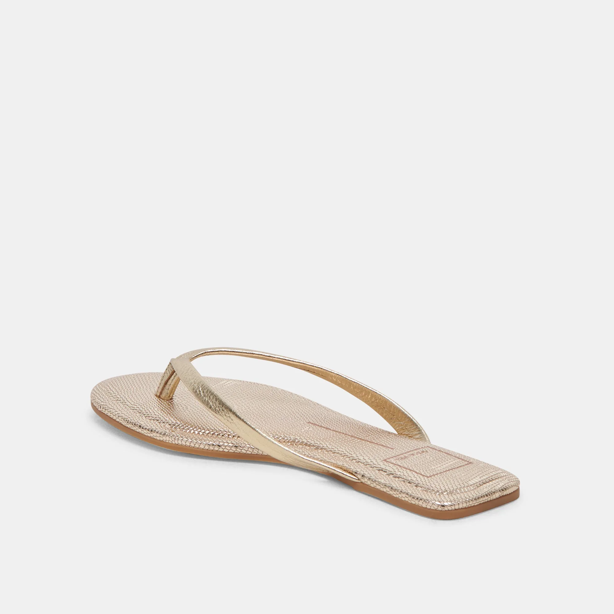 Summer Vibe LAYNEY SANDALS LIGHT GOLD METALLIC LEATHER