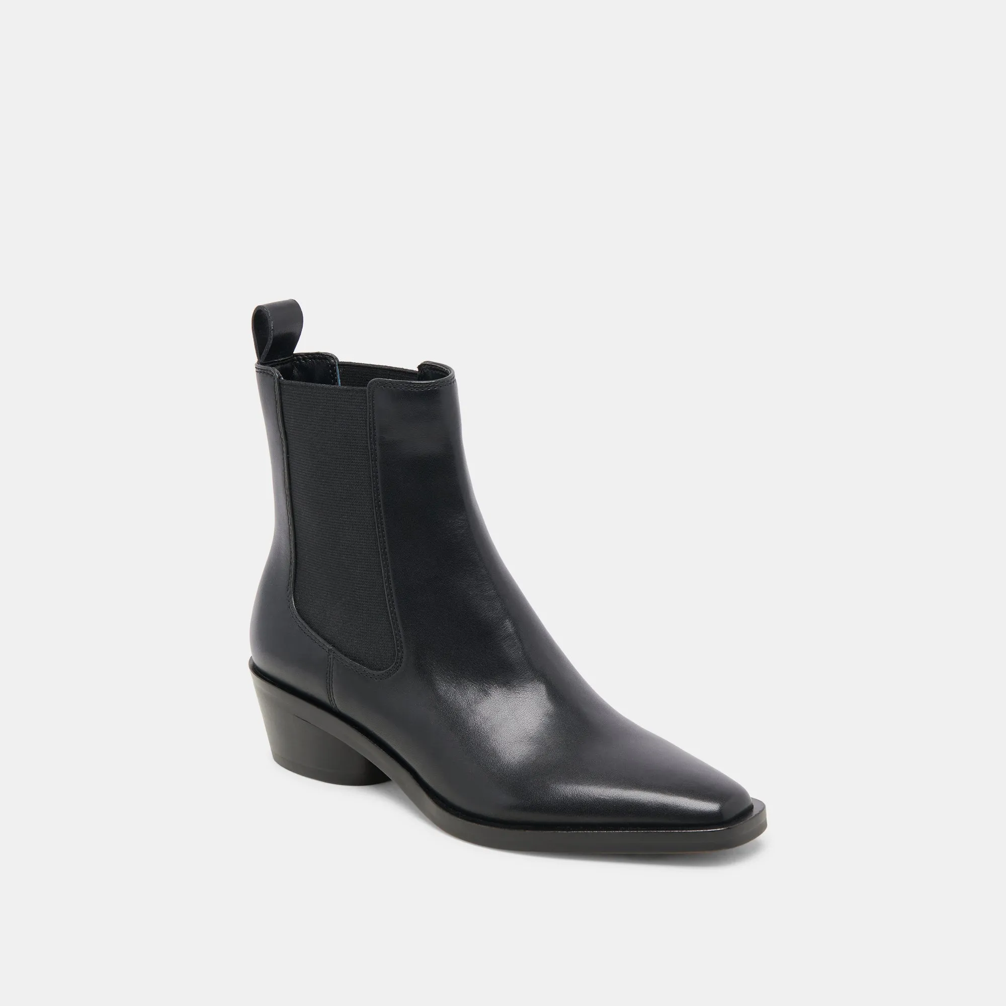 FOSTER BOOTIES BLACK LEATHER Soft Interior ski trip