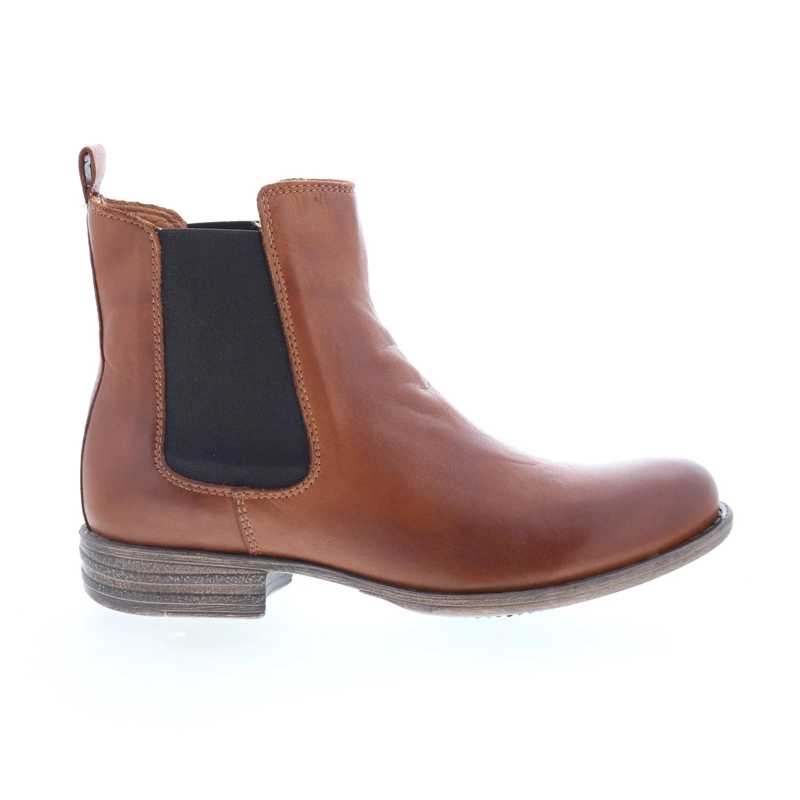 Miz Mooz Lewis Womens Brown Leather Slip On Chelsea Boots Comfortable fit