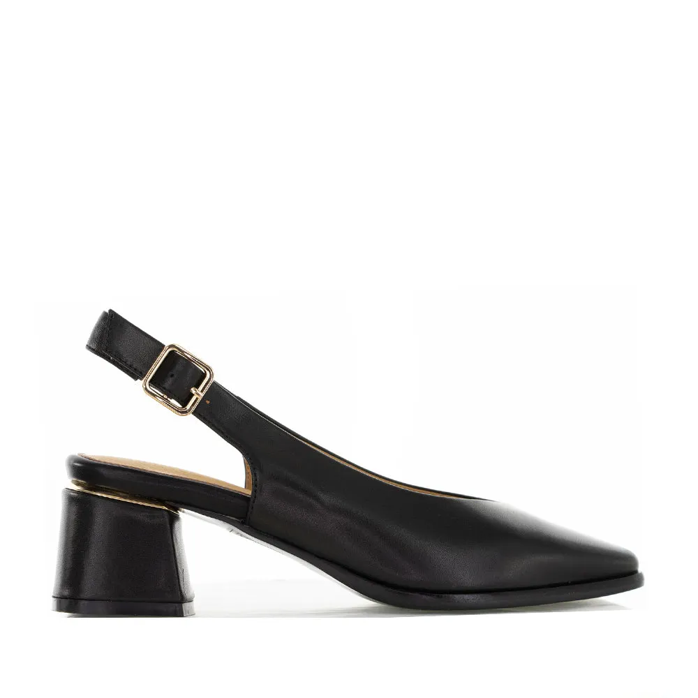 BELLE SCARPE RECORD BLACK Pink Stiletto Heels