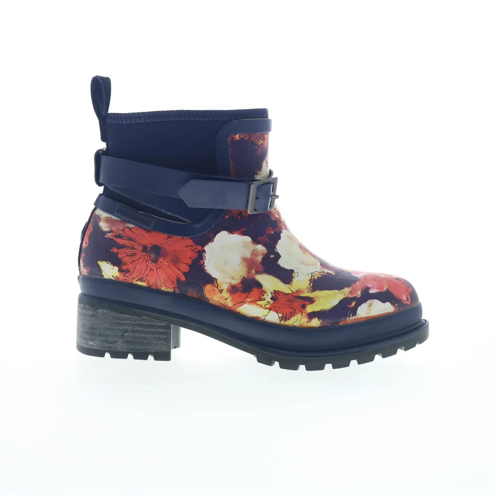 Stylish Look Original Muck Liberty Rubber WP LWKR2FLR Womens Blue Ankle & Booties Boots