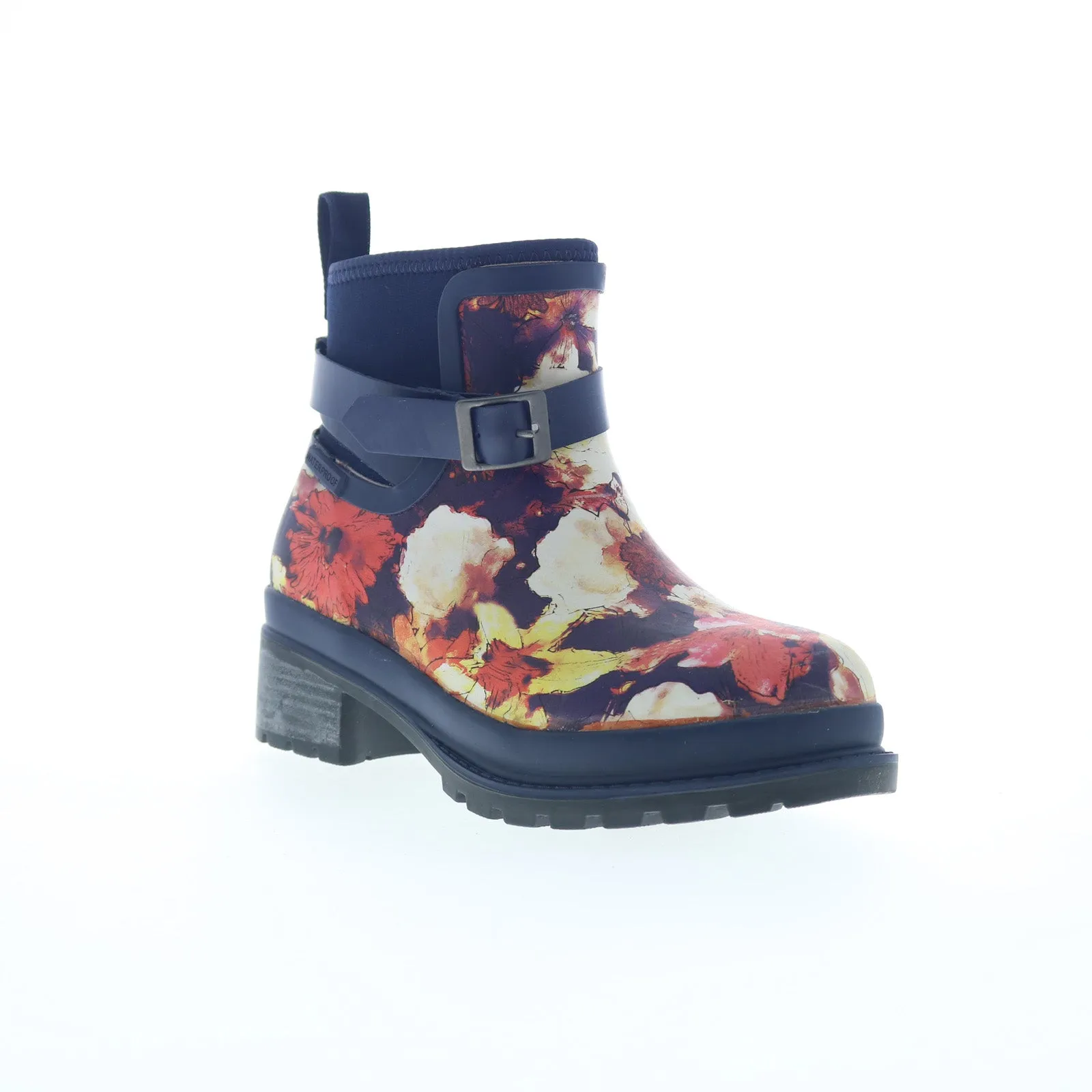 Original Muck Liberty Rubber WP LWKR2FLR Womens Blue Ankle & Booties Boots No Tie