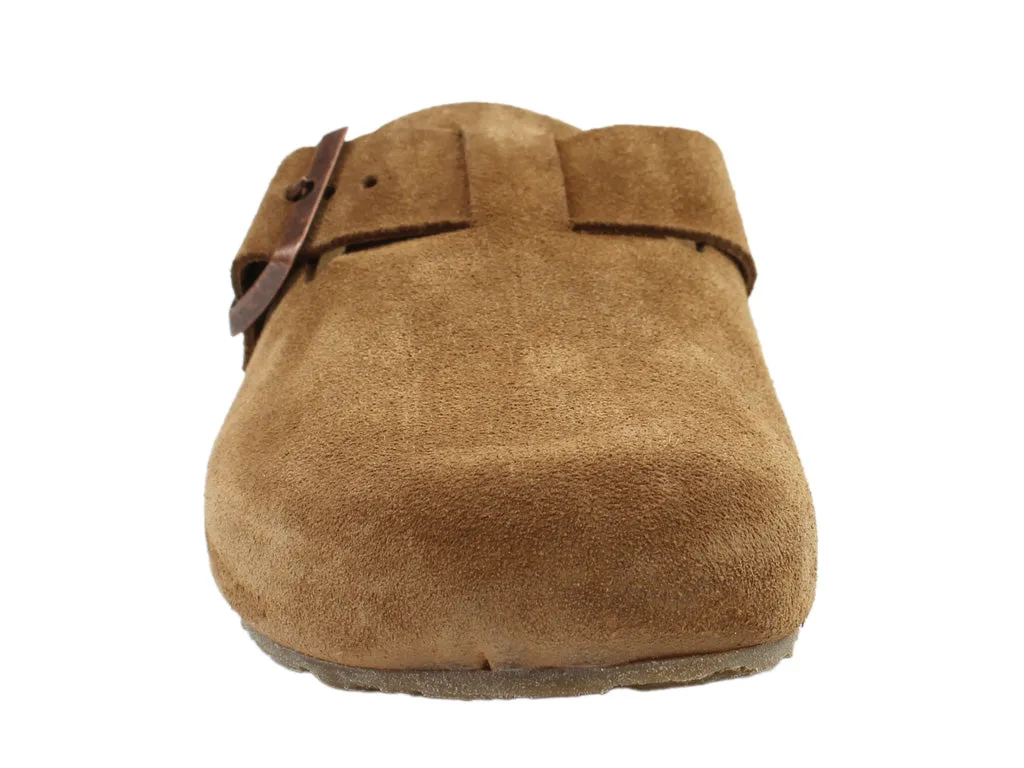 Haflinger Leather Clogs Porto Cognac Luggage Fit