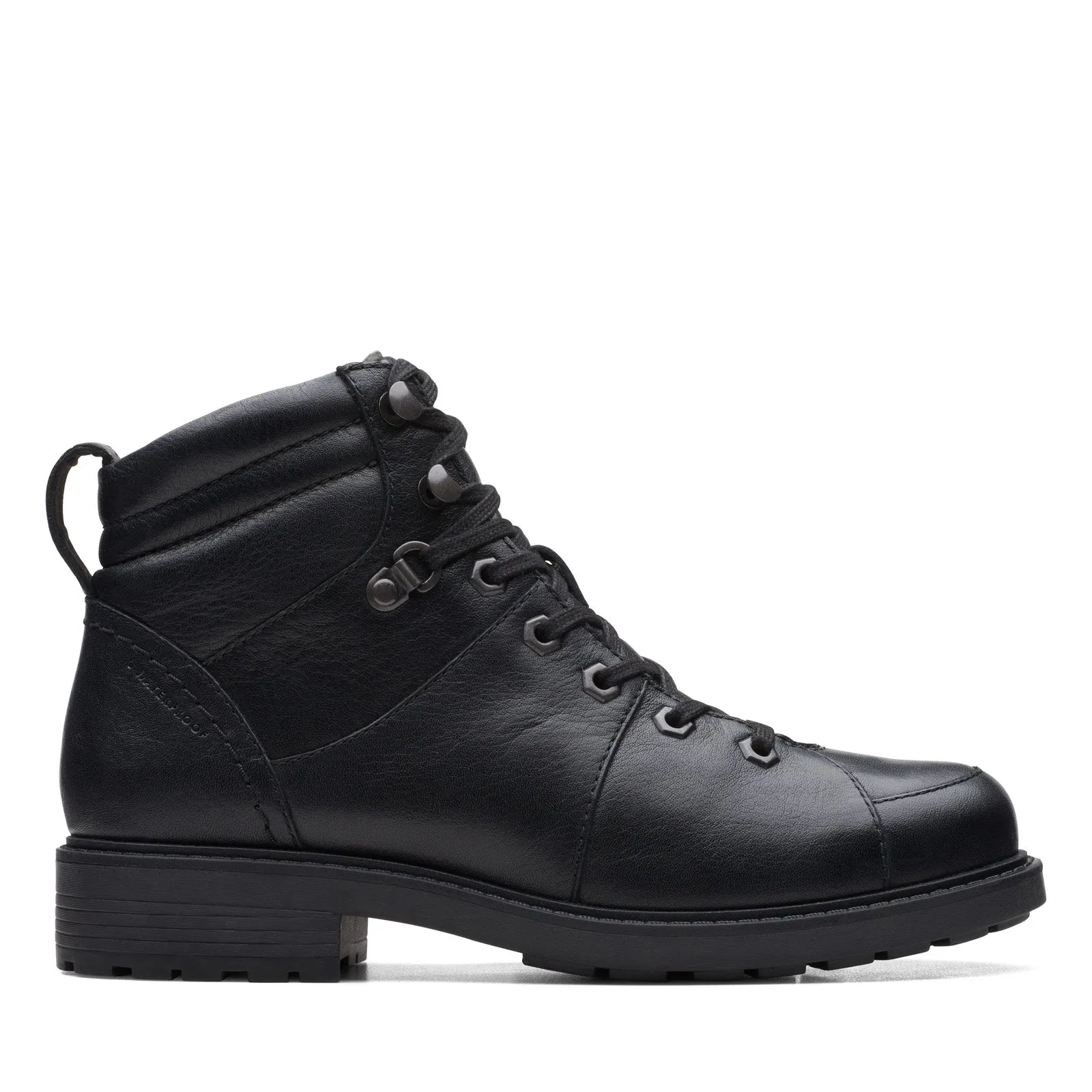 Clarks Orinoco 2 Hike Waterproof 26167938 Womens Black Hiking Boots non-slip Neutral Pair