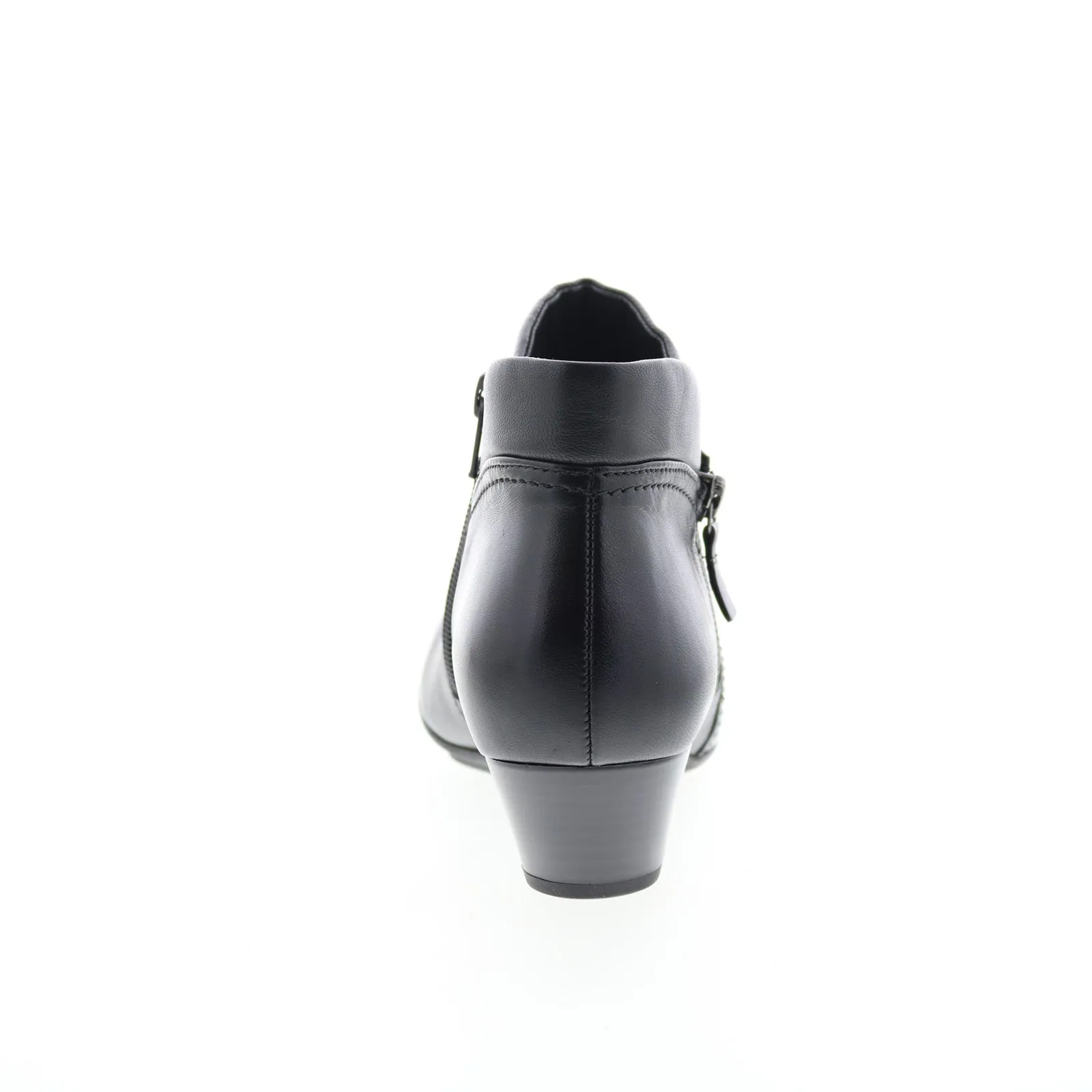 Classic Style Gabor 35-634-27 Womens Black Leather Slip On Ankle & Booties Boots