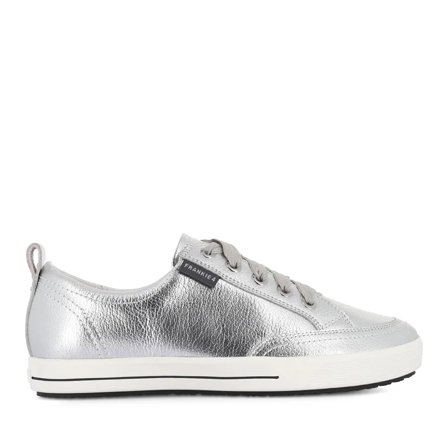 Fashion-forward comfort summer - style ELLIE V - SILVER TUMBLED LEATHER