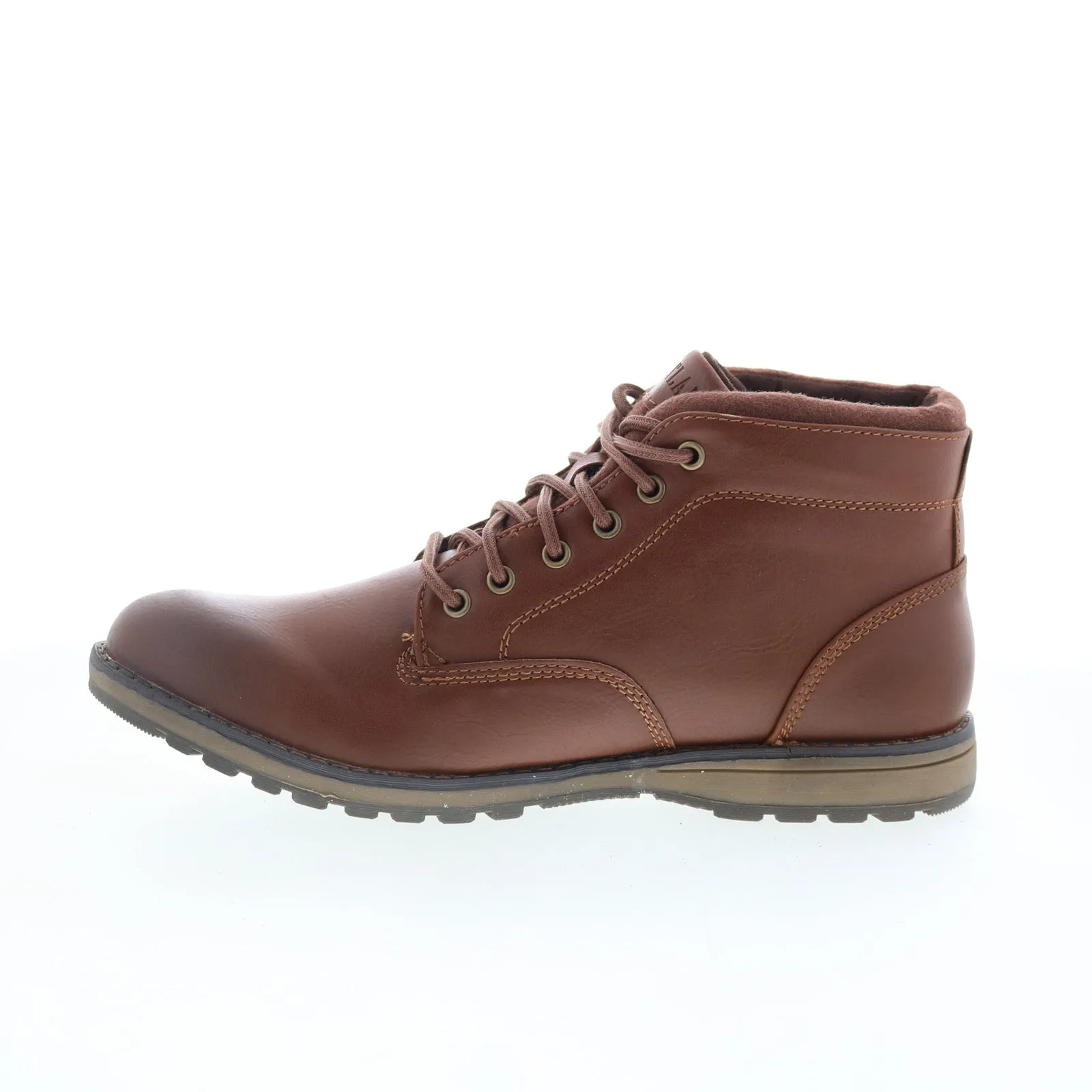 Eastland Finn 7388-04D Mens Brown Synthetic Lace Up Casual Dress Boots Crisp Lines Comfortable Step